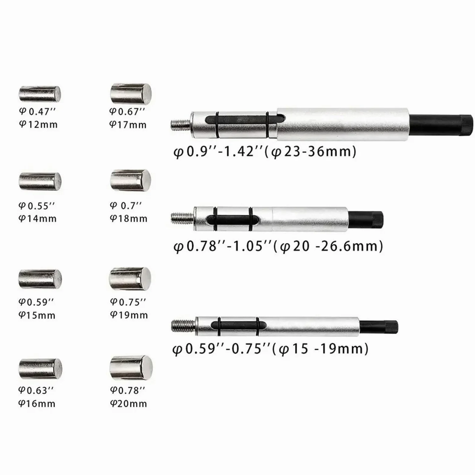 Sets para embrague para coche Embrague Asamblea Kit 11 Herramientas Alineación Eje Centrador Embrague, Herramienta De Desmontaje E Instalación, Corrección Orificio Con Estuche Almacenamiento.