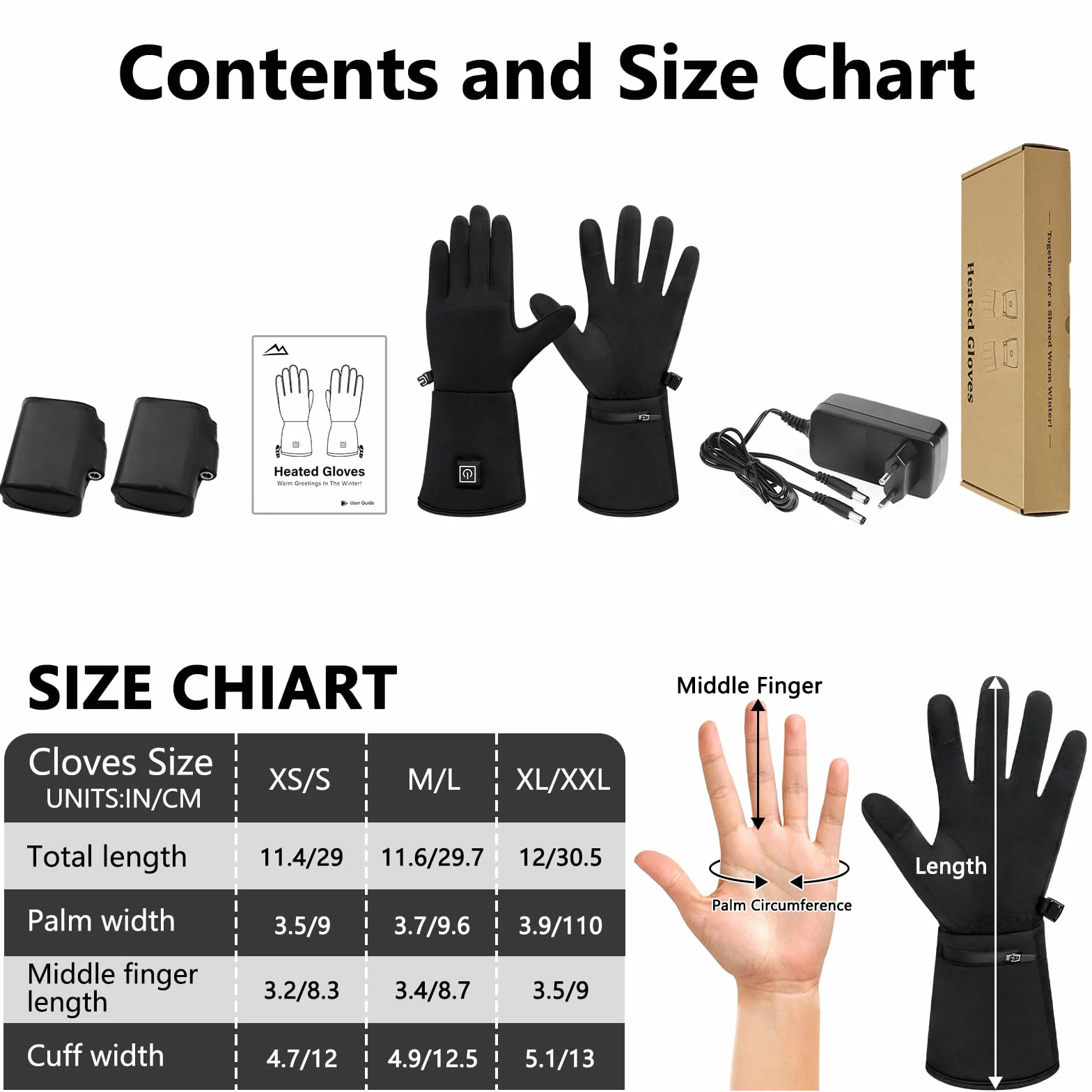 Guantes Calefactables Moto Hombre Mujer Pantalla Táctil Ultrafinos