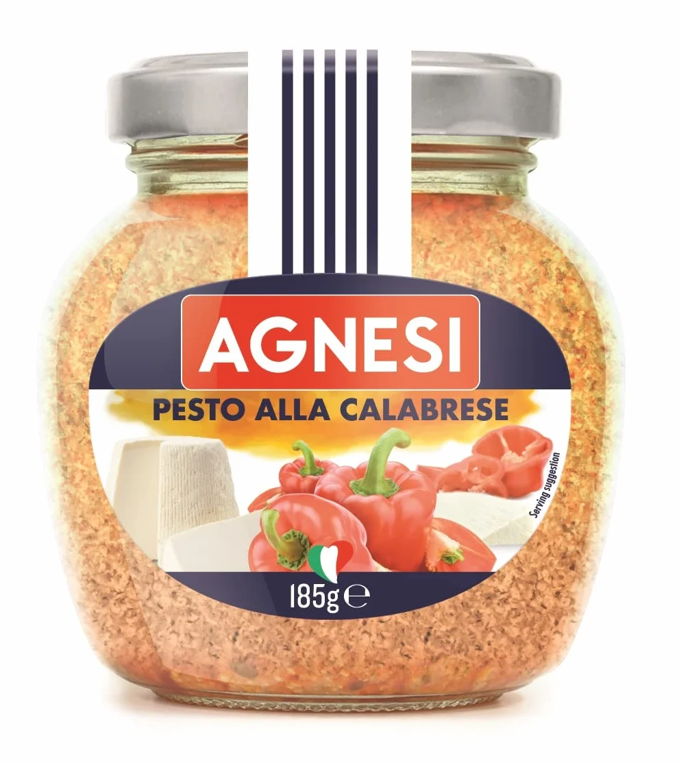 Salsa de Pesto con Pimientos Rojos Pesto Calabrese 185g