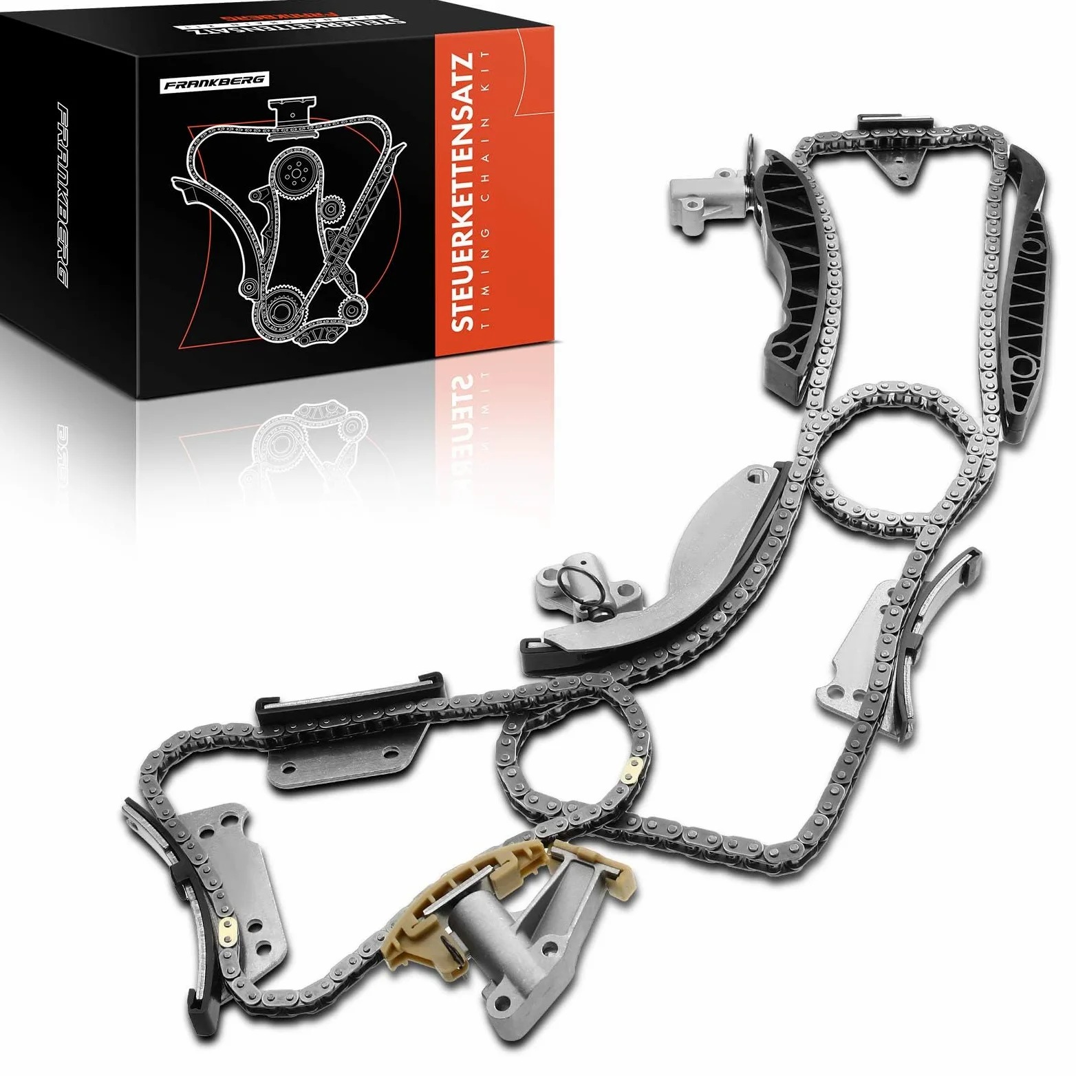 Frankberg Kit de cadena de distribución 23351-4A020 | Compatible con: Caja H-1 A1, Autobús H350, Sorento I JC, H-1 Travel TQ, Plataforma plana/chasis Porter
