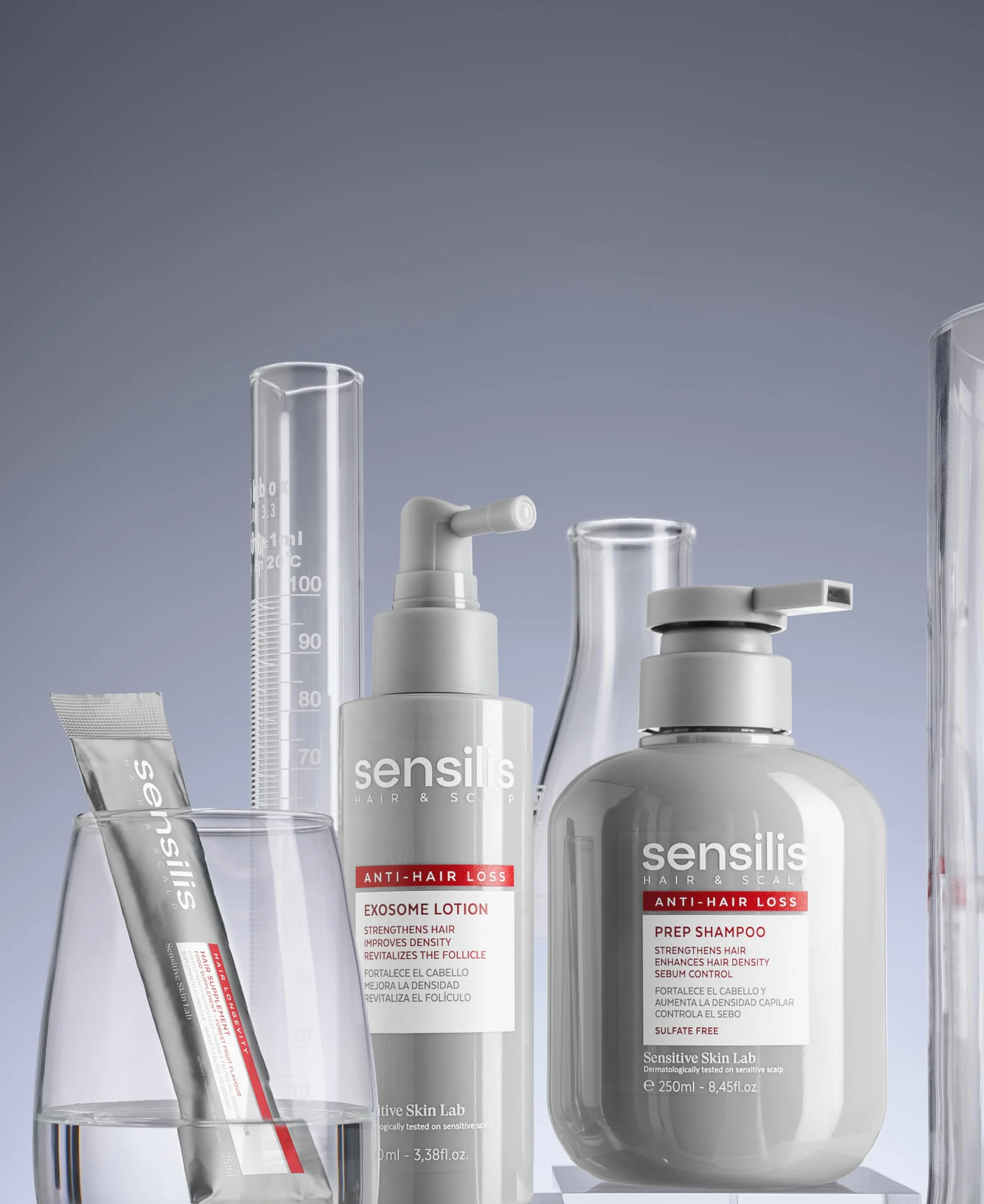 Sensilis Champú Exfoliante Sin Sulfatos Ácido Glicólico Niacinamida Pantenol 250 ml