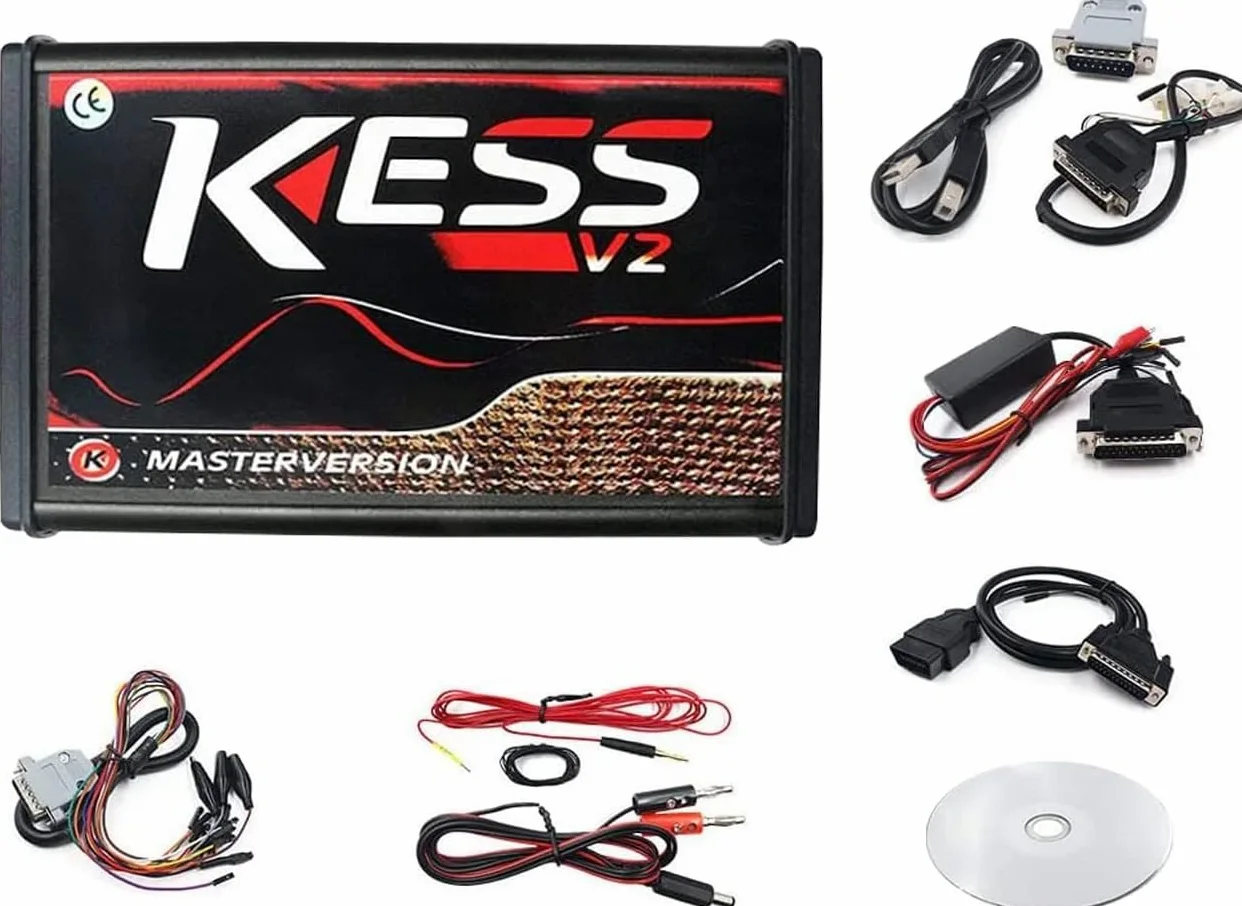 Herramienta de programación Kess V5.017 V2.8 ECU OBD2, Herramienta de diagnóstico de vehículo con Clave ilimitada.