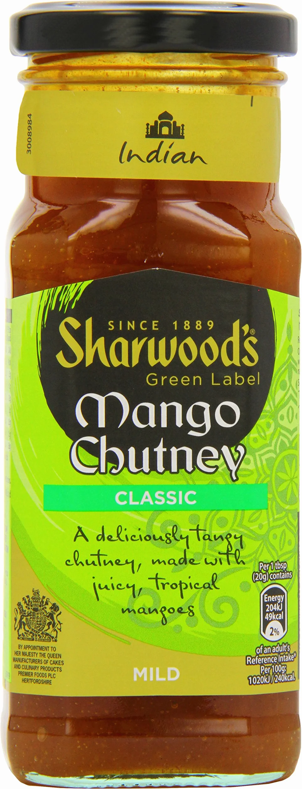 Sharwood Vert Étiquette Mangue Chutney 360g