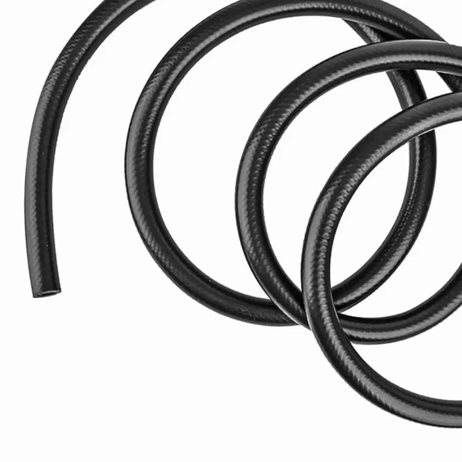 Tubo Gasolina Moto Tubo de aceite de resina de doble capa de 1M, tubo de combustible, tubo de sujeción de alambre resistente al aceite, manguera de gasolina, tubería diésel, núcleo negro de 6 ~ 14mm(5