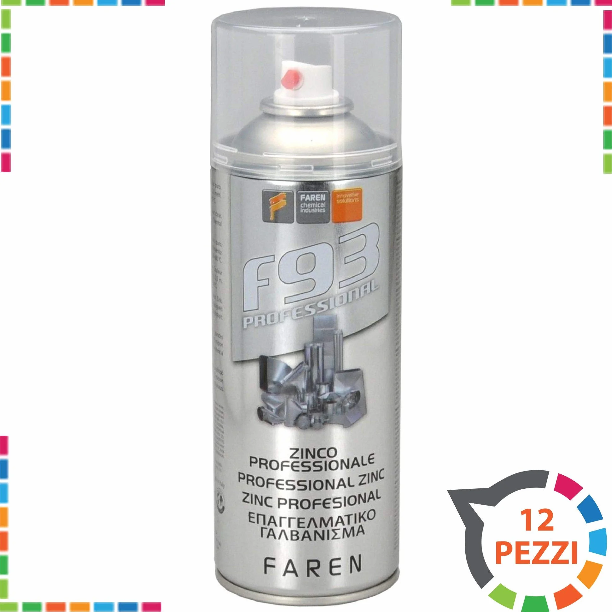 Aerosol Zinc profesional 98% F 93 400 ml unidades – 12