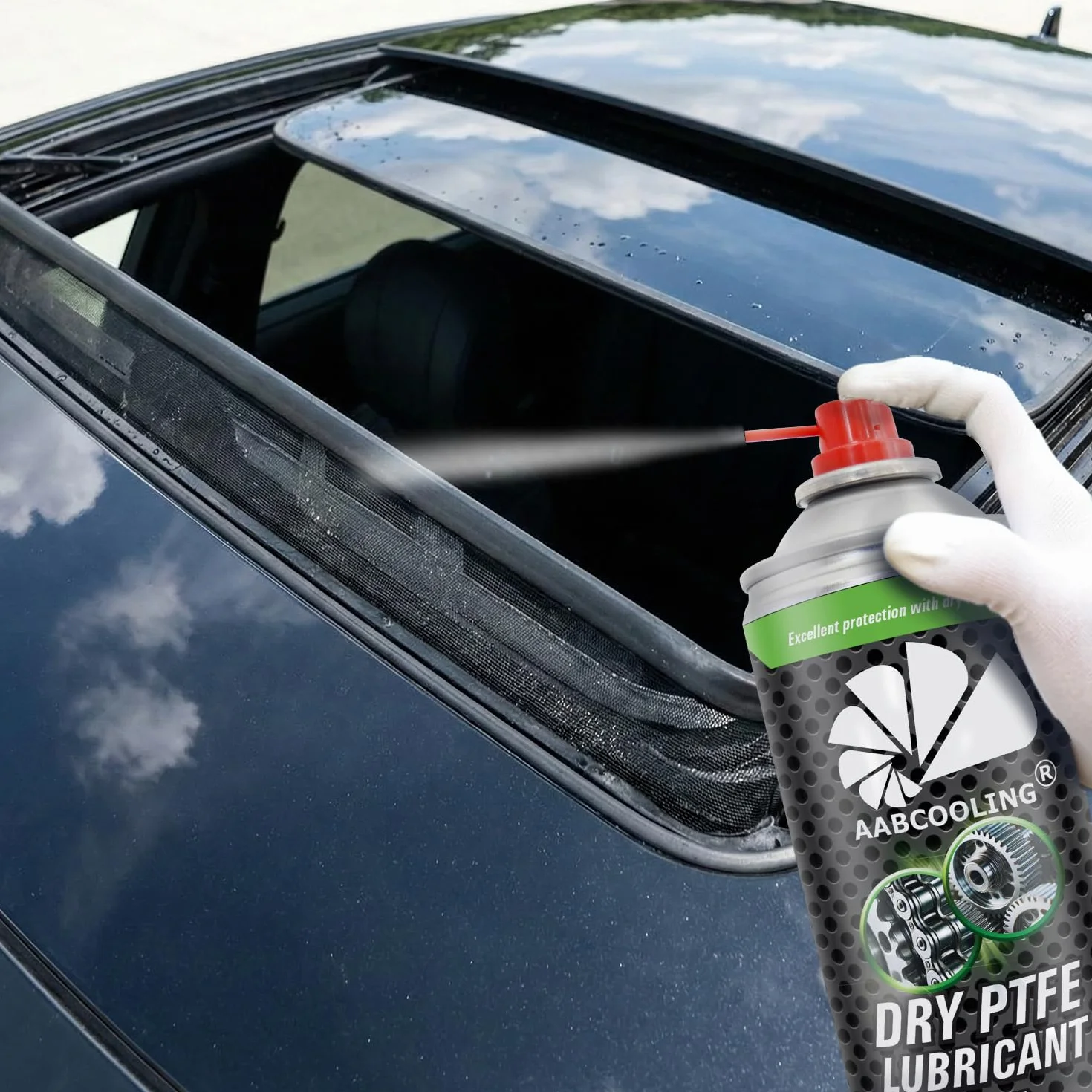 AABCOOLING Dry PTFE Lubricant 400 ml spray PTFE teflón lubricante seco para bicicleta motocicleta maquinaria agrícola transmisión rodamientos engranajes rendimiento protección anti desgaste