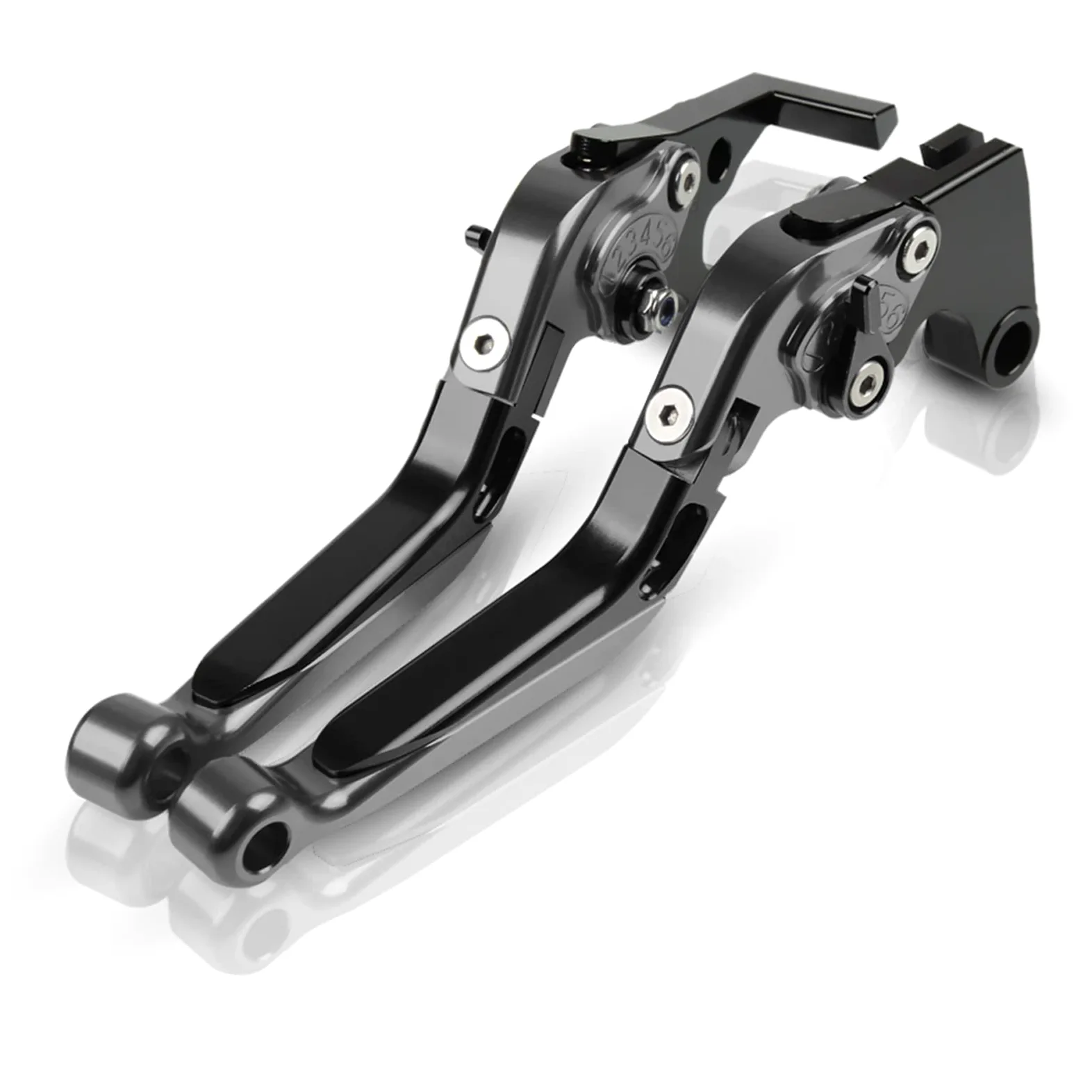 CNC Conjunto de Palanca de Embrague y Freno Extensibles Plegables para CB650R CB 650 R CBR650R CBR 650 R 2019-2021 Negro