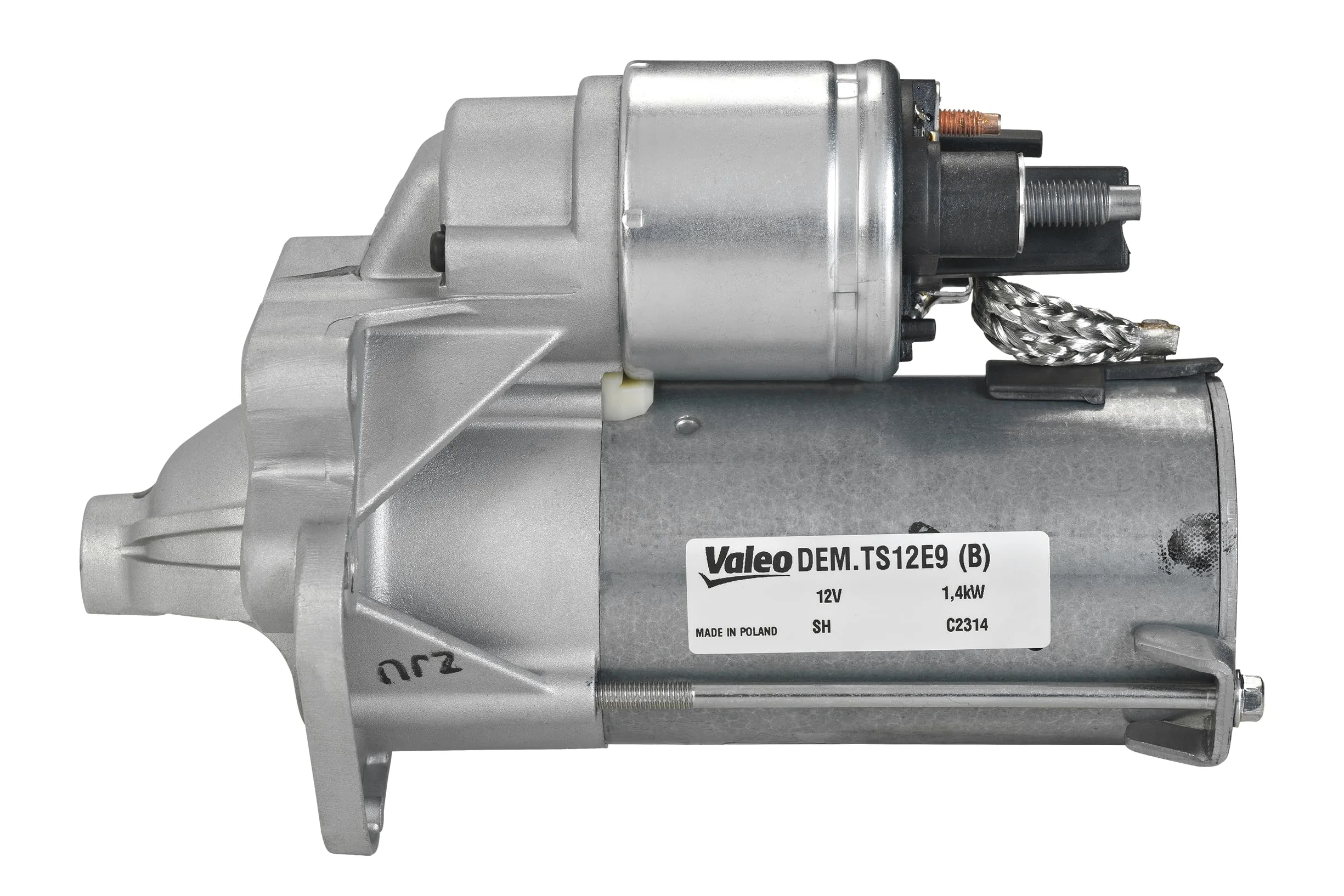 VALEO-438224-Motor de arranque- Potencia nominal: 1,2 kW - Stop & Start: NO - Número de dientes: 10 dientes - Tensión: 12 V - Sentido de rotación: CLOCKWISE