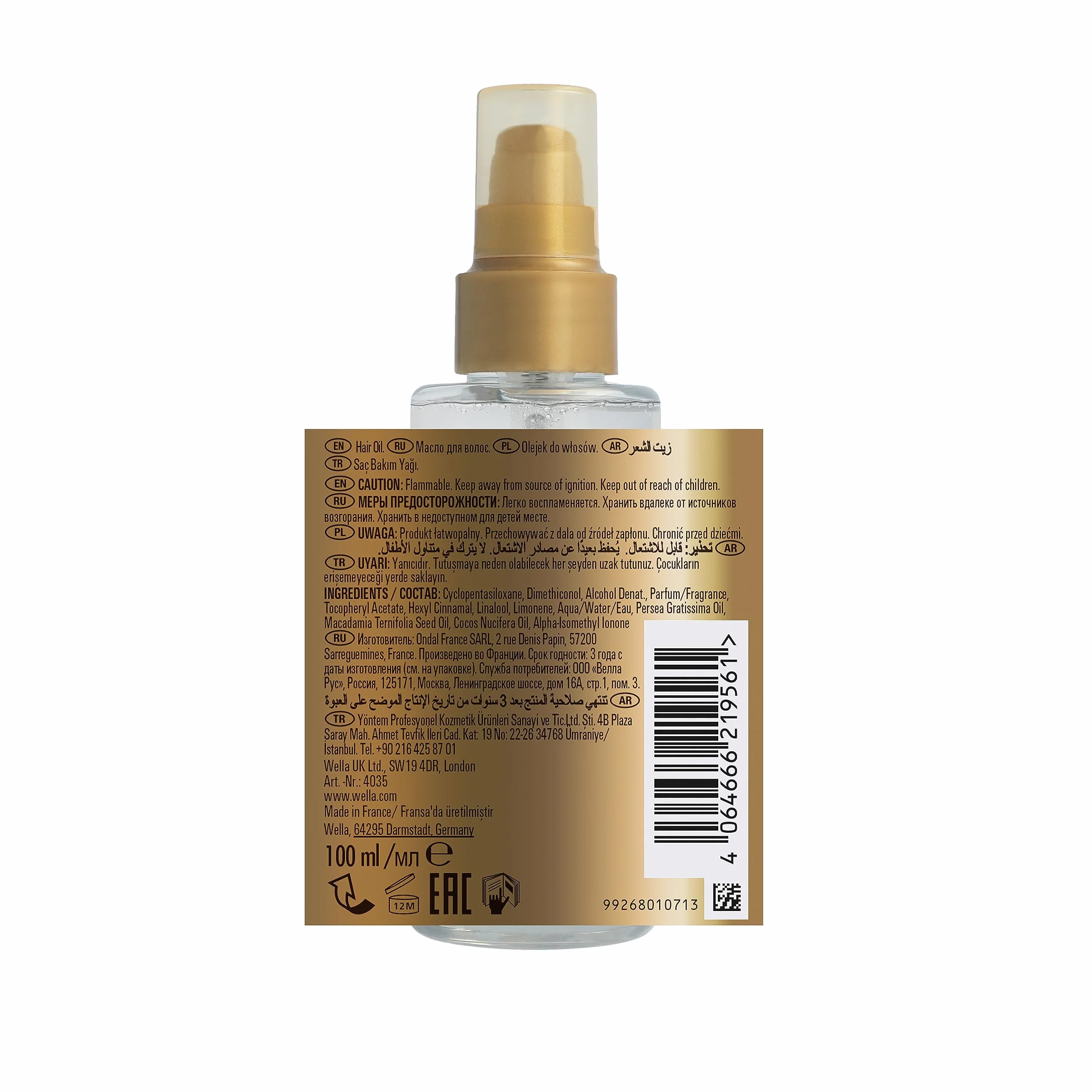 Wella Professionals OIL REFLECTIONS Aceite Suavizante de Luminosidad 100ml