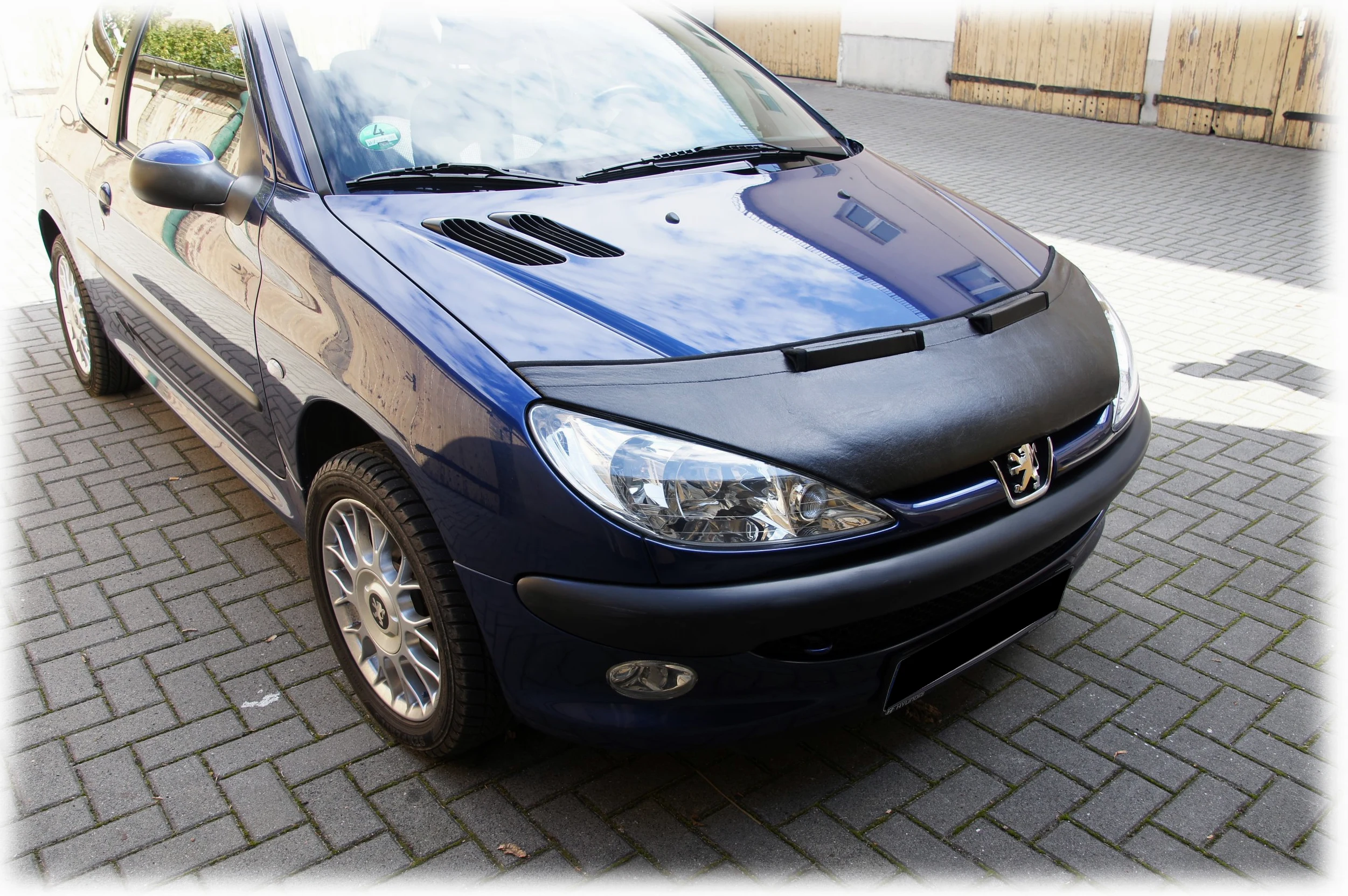 AB-00111 PROTECTOR DEL CAPO compatible con Peugeot 206 (CC) 1998-2009 Bonnet Bra TUNING