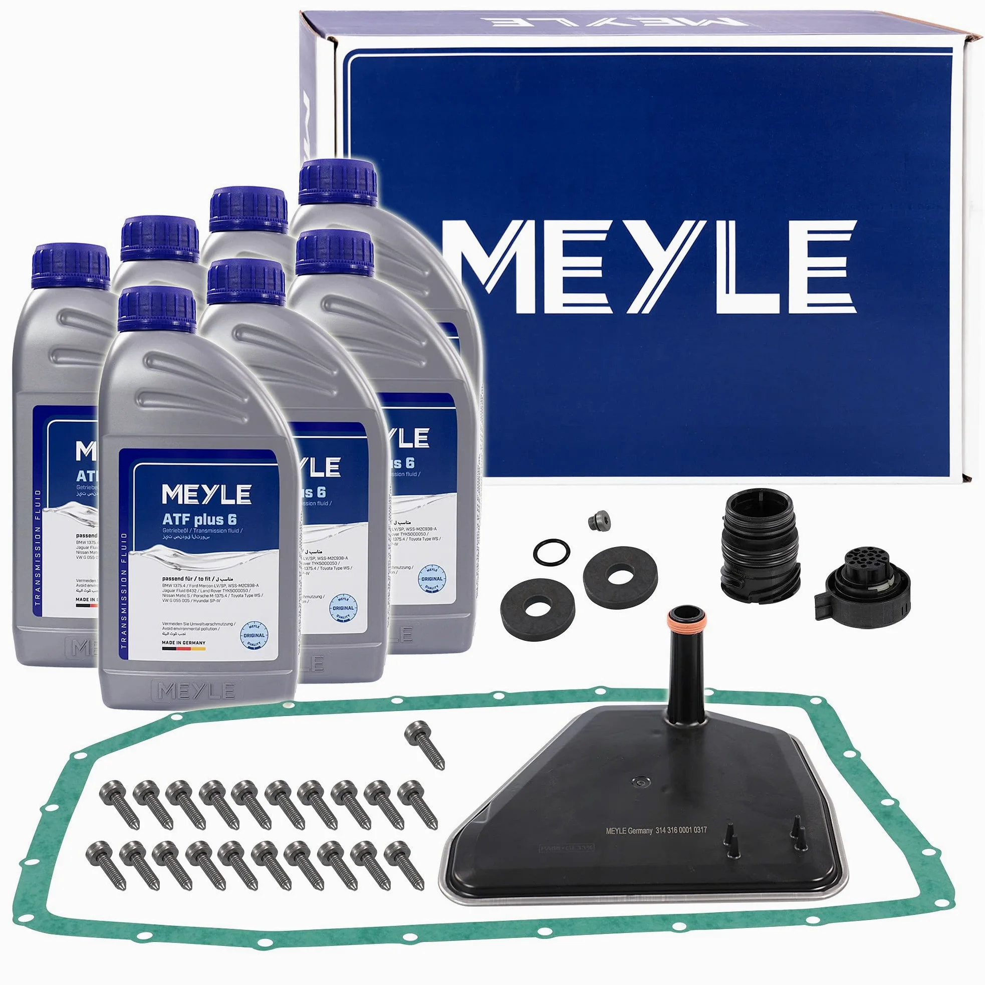 MEYLE Kit de mantenimiento de caja de cambios automática Compatible con BMW X5 E70 X3 E83 X5 E53 7 E65 E66 E67 X6 E71 E72