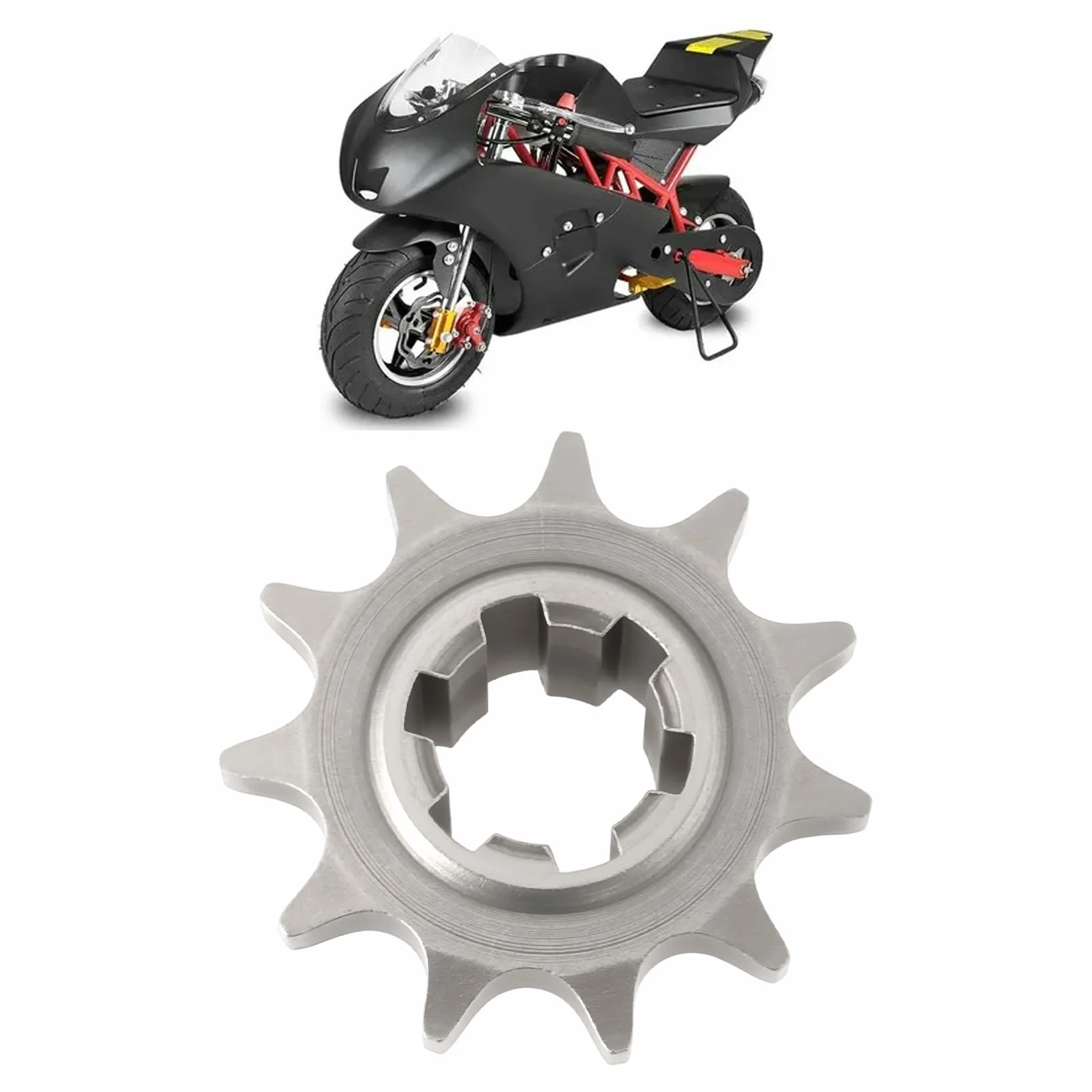 2 Engranajes de Transmisión 11T T8F para Minimotos Motocross Y Quads 14 X 30 Mm/4 X 12 Mm.