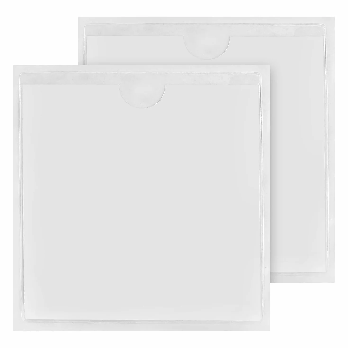 Tabanzhe 2 soportes para permisos de coche para parabrisas, transparente autoadhesivo, funda protectora trasera adhesiva, para billetes, tarjetas de discapacitados, notas, insignias