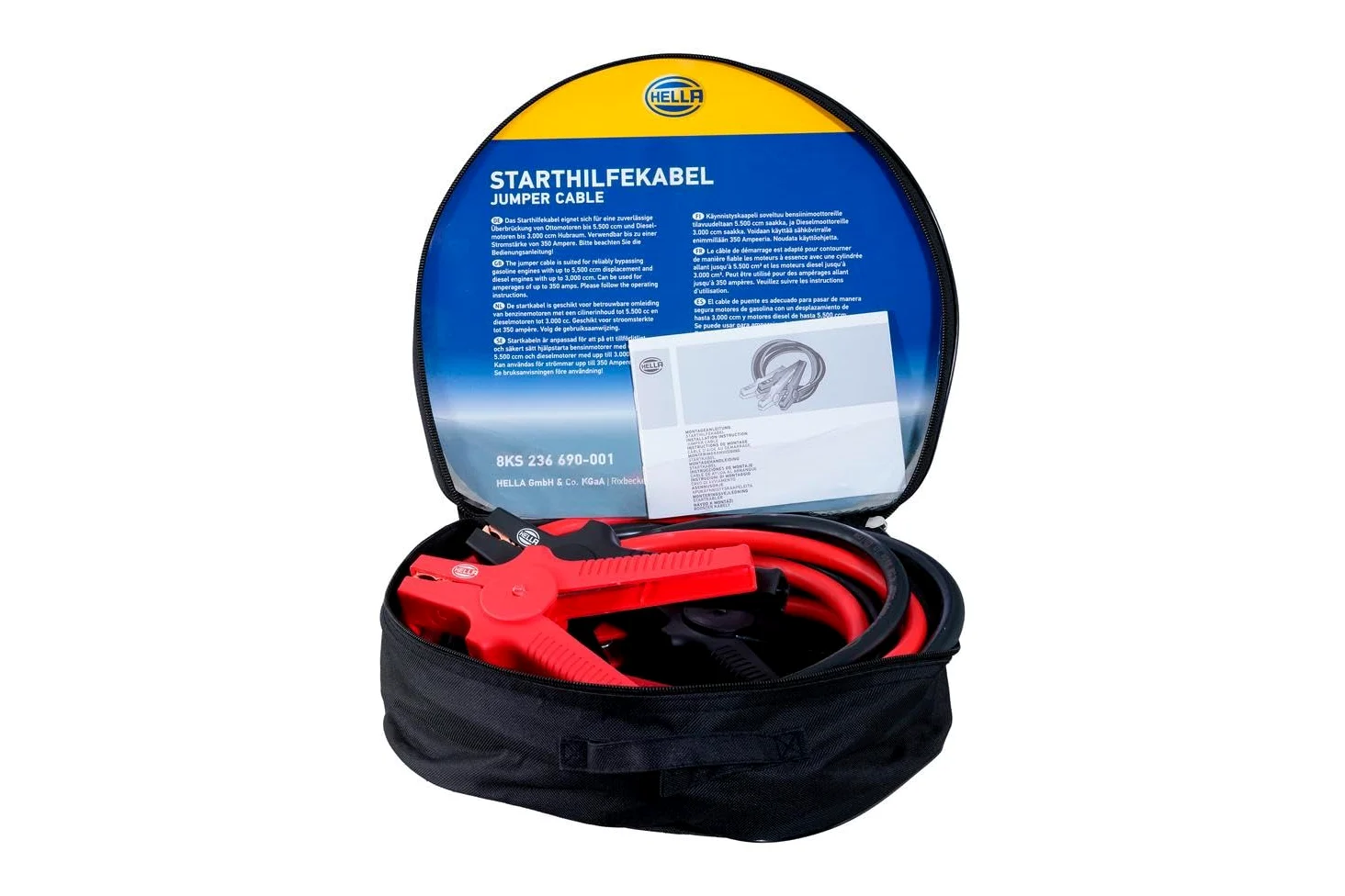 HELLA 8KS 236 690-001 Cable de empalme para arranque - 12/24V - 480A - Cable: 4.5m - sin protección contra sobretensiones