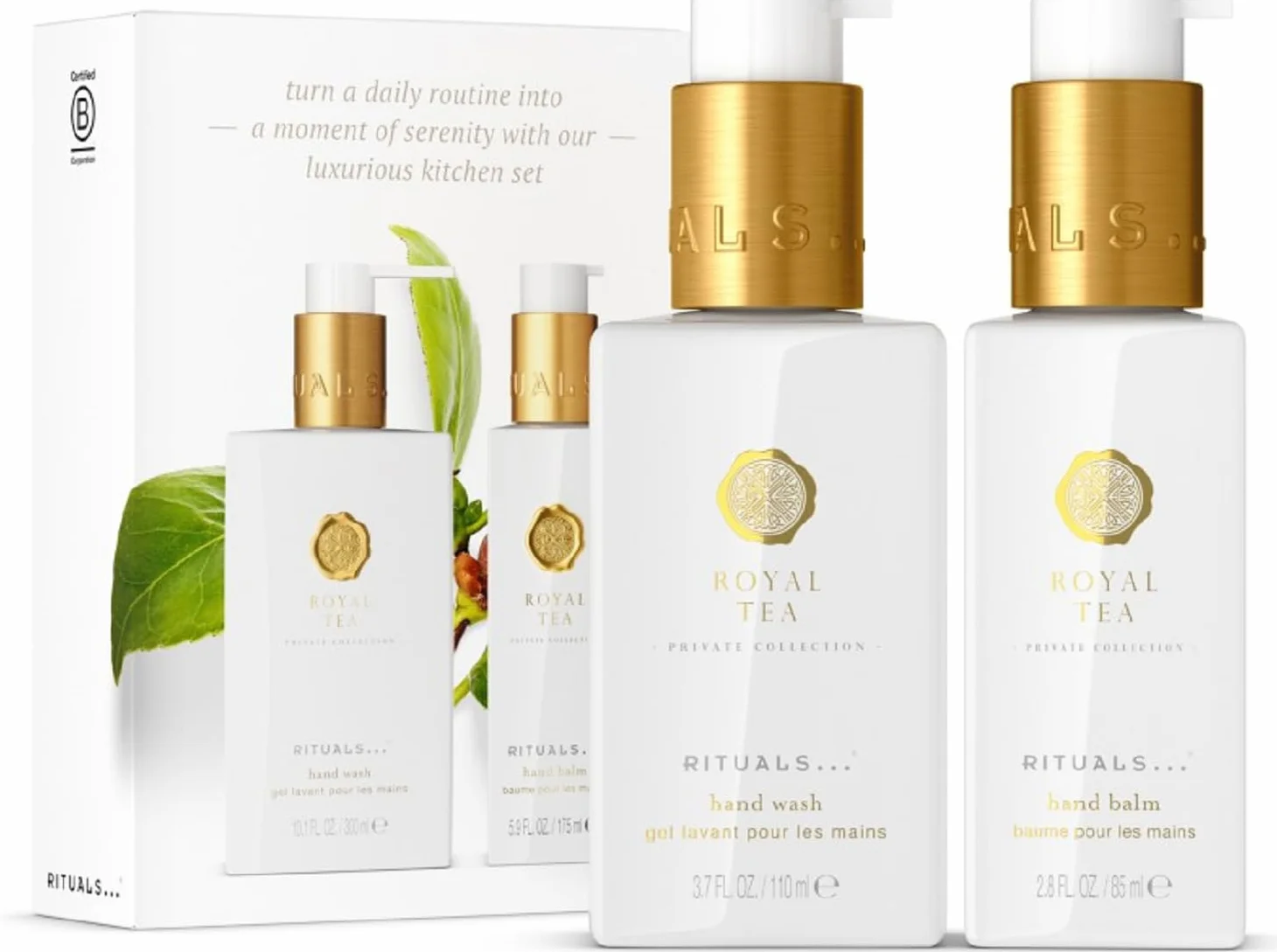 Rituals Private Collection Royal Tea Set de Viaje Jabón Manos 110ml Bálsamo Manos 85ml