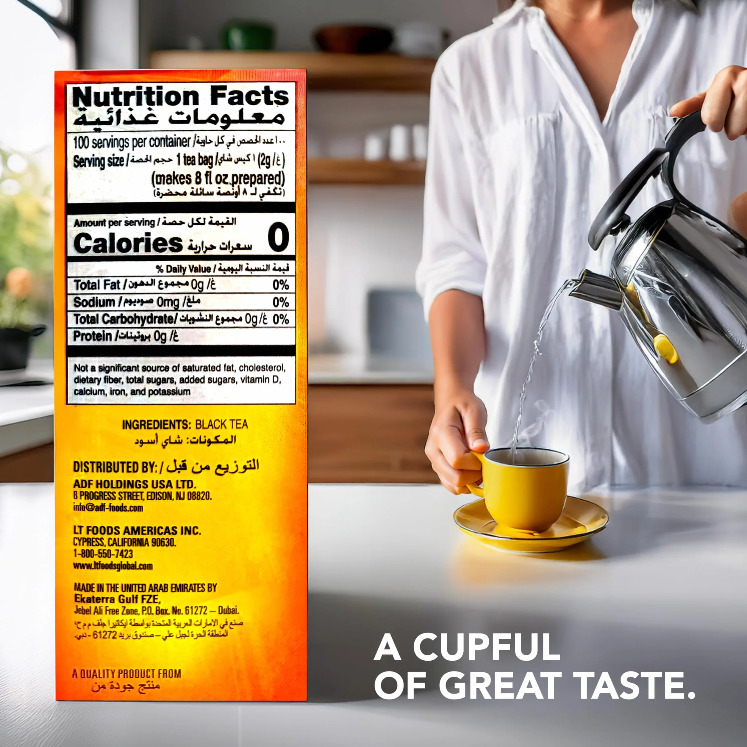 Lipton Té Negro Yellow Label, Caja 100 Sobres