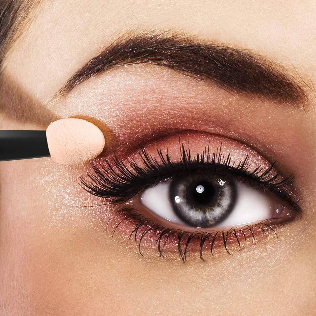 50 Piezas Aplicador de Sombra de Ojos, Pinceles de Espuma Desechables para Maquillaje
