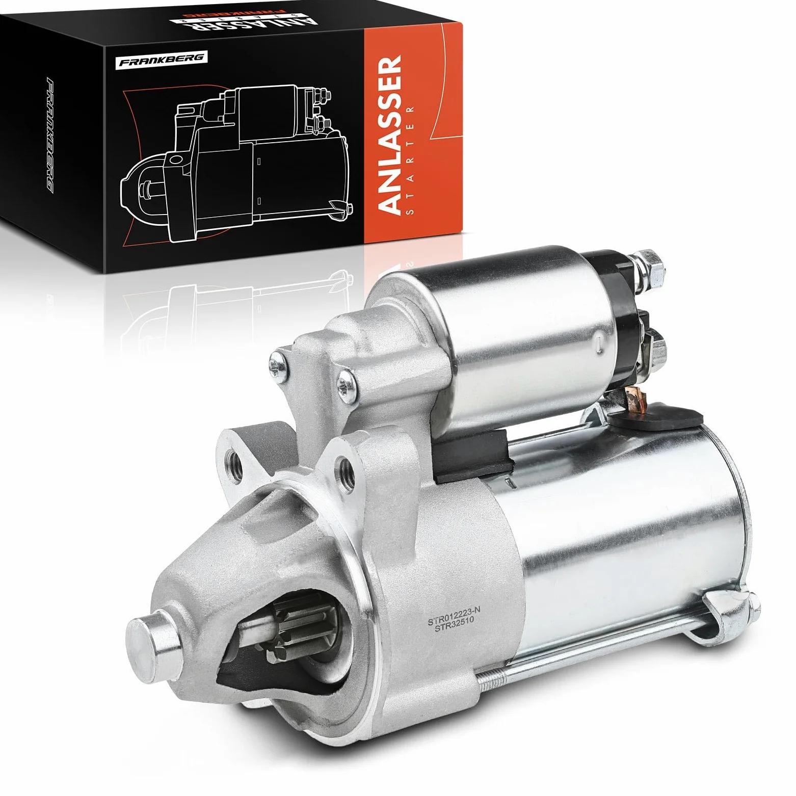 Frankberg Motor de arranque para automóvil 1,4 KW/12 V/10 dientes Compatible con Tourneo Connect 1.8L 2002-2013 Transit Connect 1.8L 2002-2013 Replace# 1477973