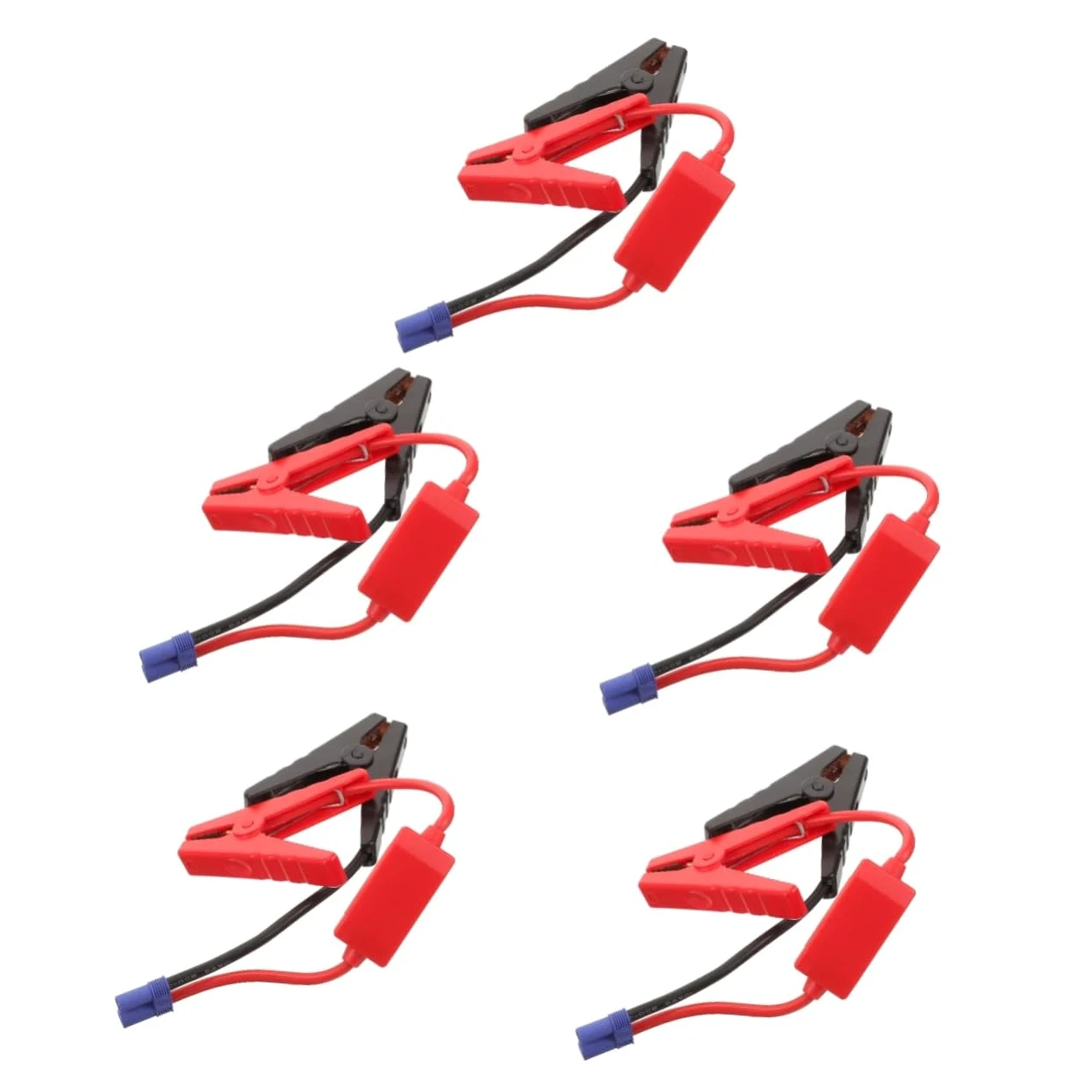 Gatuida 5piezas Cables De Arranque Portátiles Protección Inversa Para Baterías Para Coches Motos y Carga Rápida y Diseño Compacto
