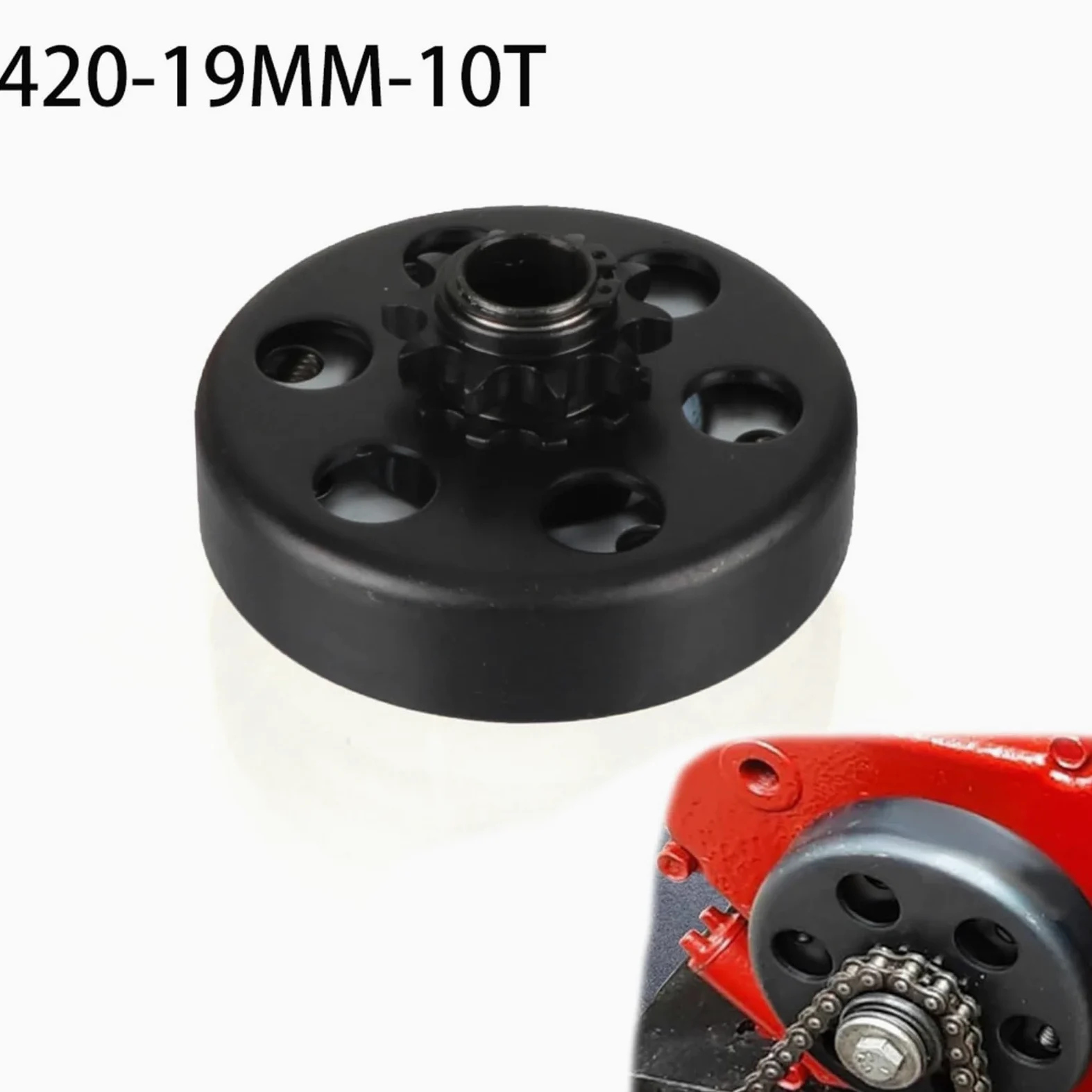 Embrague de kart de 3/4", cadena n.° 420, 10 dientes, para motor Predator de 212 cc, compatible con minimotos GC160, GX160, GX200 y 6,5 HP.