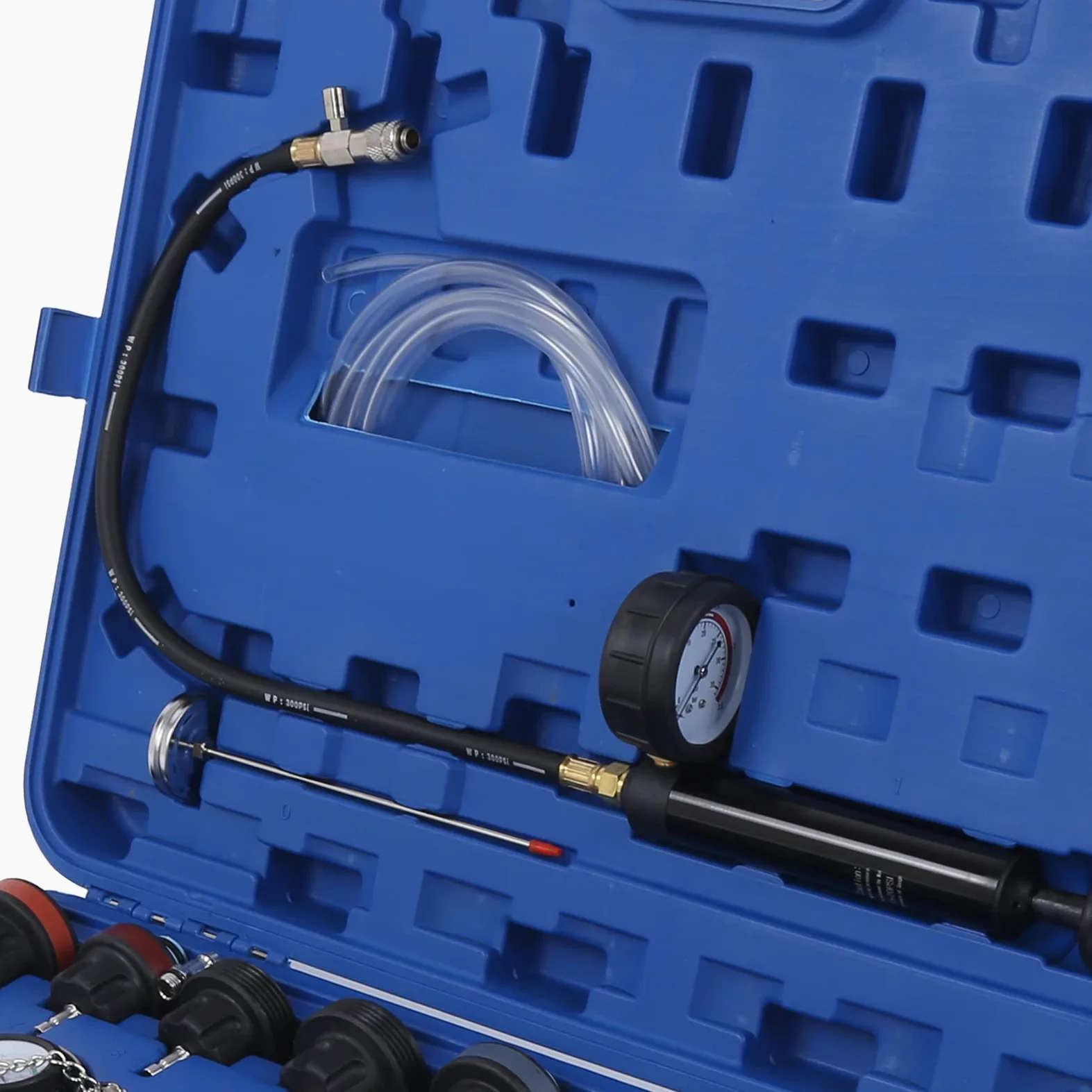 Kit de comprobador de presión de radiador de 33 piezas con detector de refrigeración universal para motocicletas automotrices