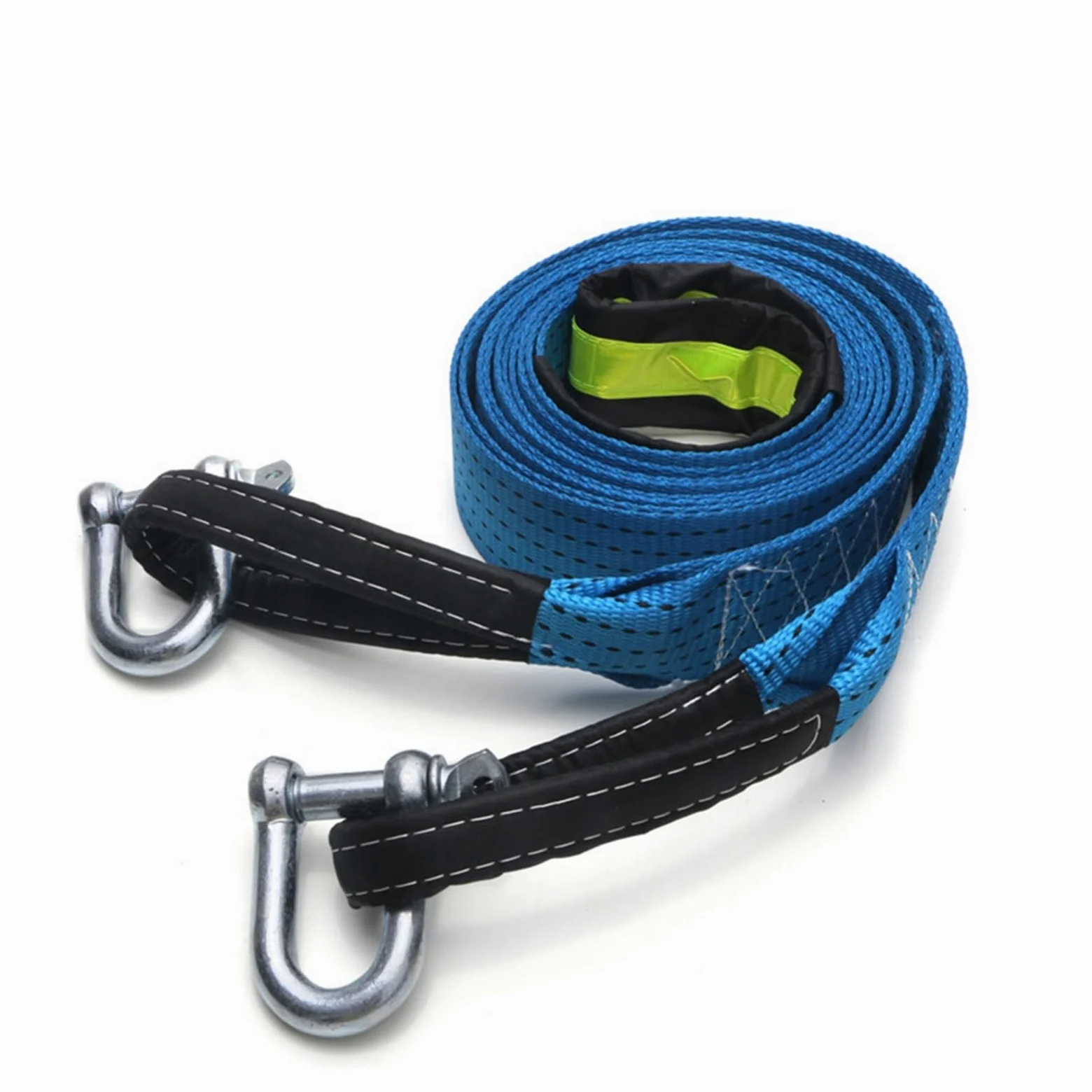 Cuerda del cabrestante, Cable de Remolque 3/4/5M y 8 toneladas, Correa for Coche, Cuerda con Ganchos, Nailon Alta Resistencia for Emergencia Resistente(4m)