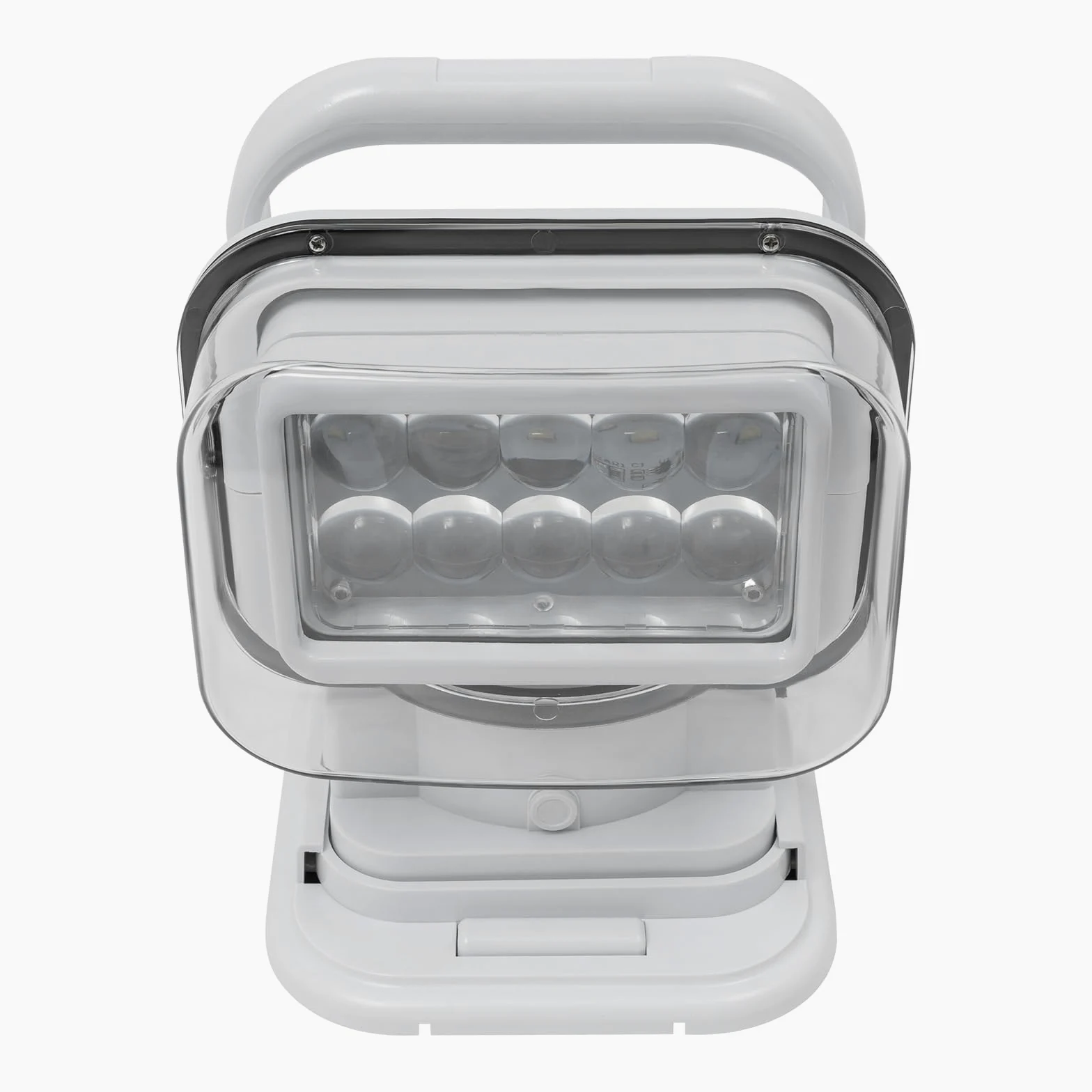 Proyector LED giratorio para coche, 50 W, 8000 lm, con mando a distancia, IP67, base magnética, rotación 360°/120°, alcance 600 m, 9-32 V para coche, barco de camping, blanco