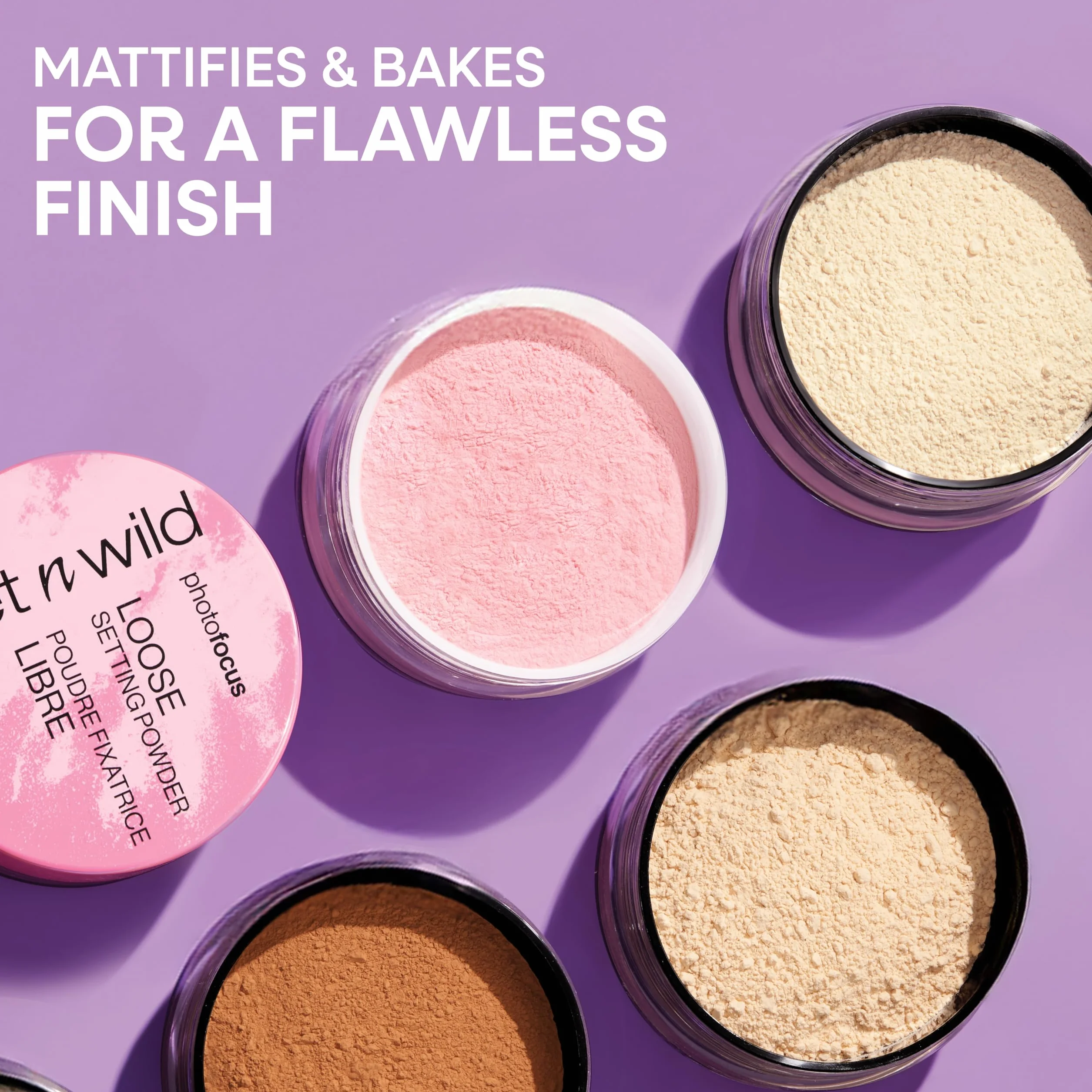 Wet n Wild Photo Focus Loose Setting Powder, Polvo Traslucido Sellador Matificante, 20g