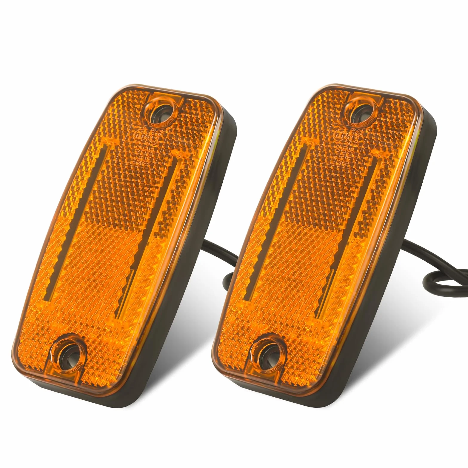 Luces LED Amarillas Laterales 12V/24V para Remolque Camión con ECE R91 R10
