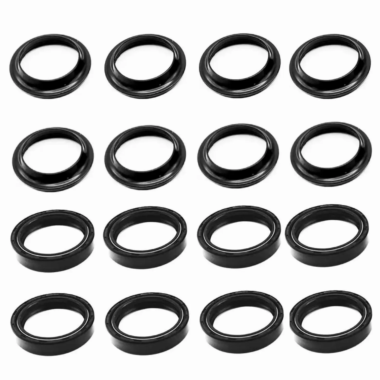 Retén Aceite Y Antipolvo Horquilla Delantera Para Suzuki GSF 400 600 650N 650S Para Bandit AN650 Para Burgman SV650 GSX600F(4 Set)