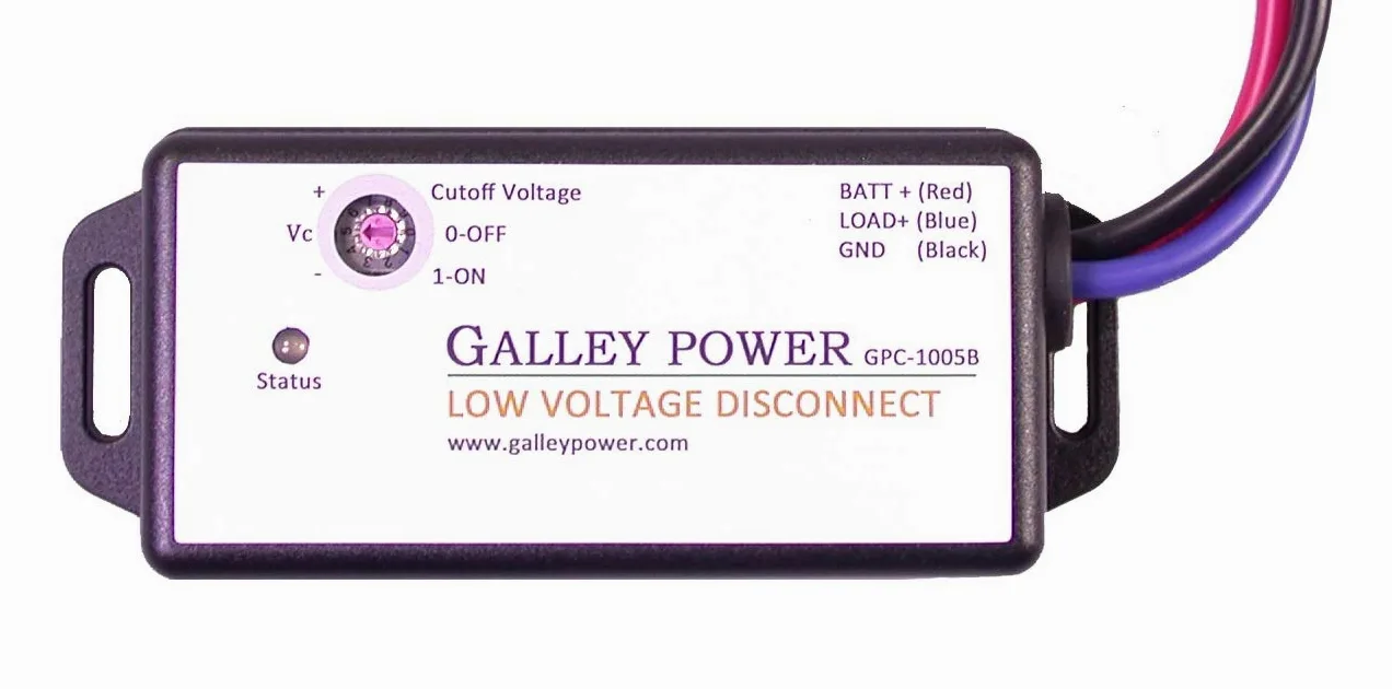 Bajo voltaje la Batería Desconecte, 20 A, 12 V/24 V detección automática