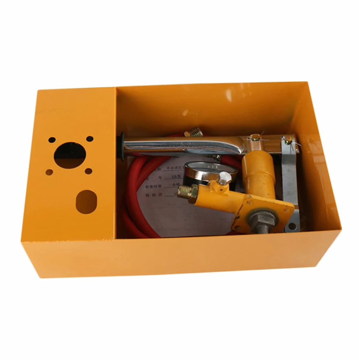 Zerodeko Bomba de Prueba de Presión Manual para Tuberías y Válvulas, Aleación de Aluminio, Control Estable de Presión, Portátil Manómetro, Peso 40 Kg Color Aleatorio