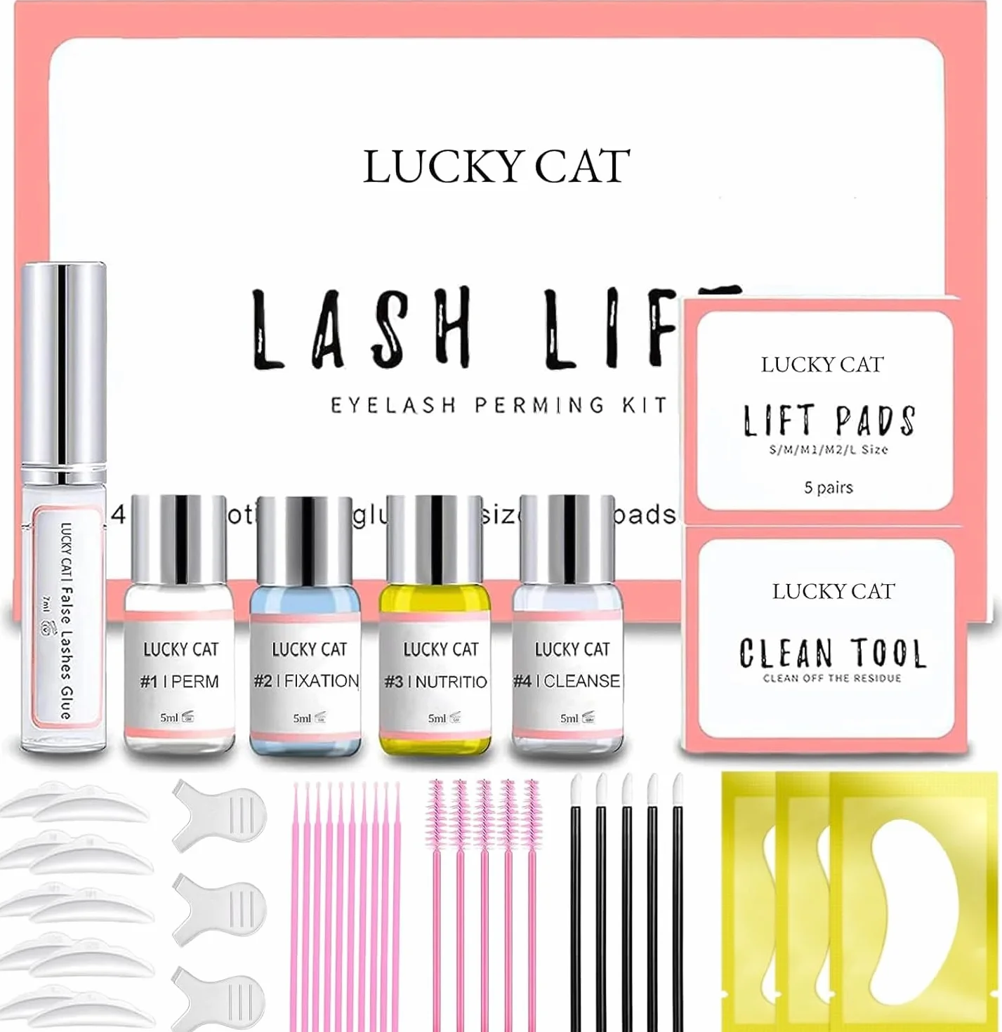 Kit de Levantamiento de Pestañas Profesional para Salón y Uso Doméstico
