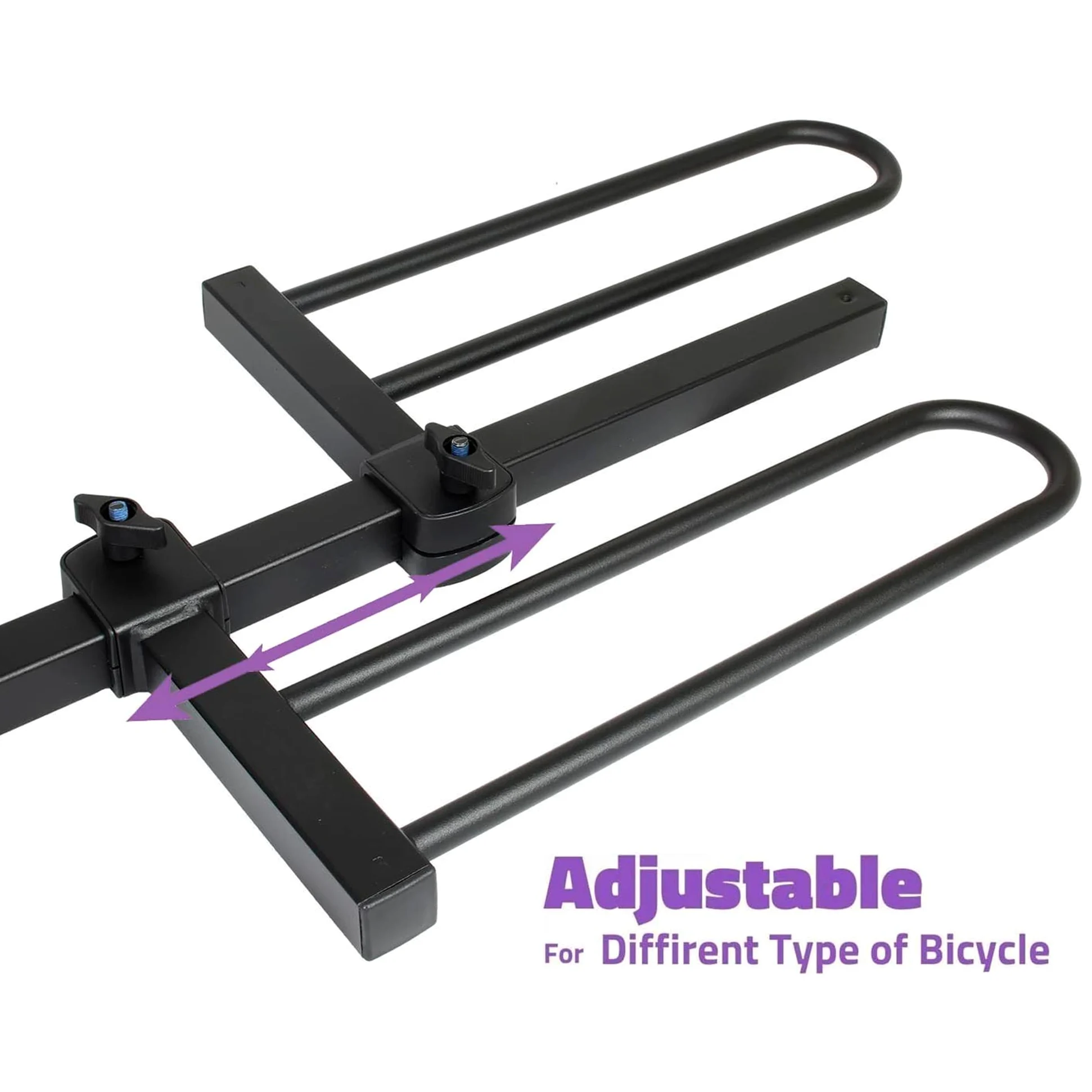 VENZO Soporte para 2 Bicicletas Estilo Plataforma – Portabicicletas para Coche, SUV, camión, Remolque, Remolque de Remolque, Soporte Receptor de Enganche de 2 Pulgadas, Resistente y a Prueba de óxido