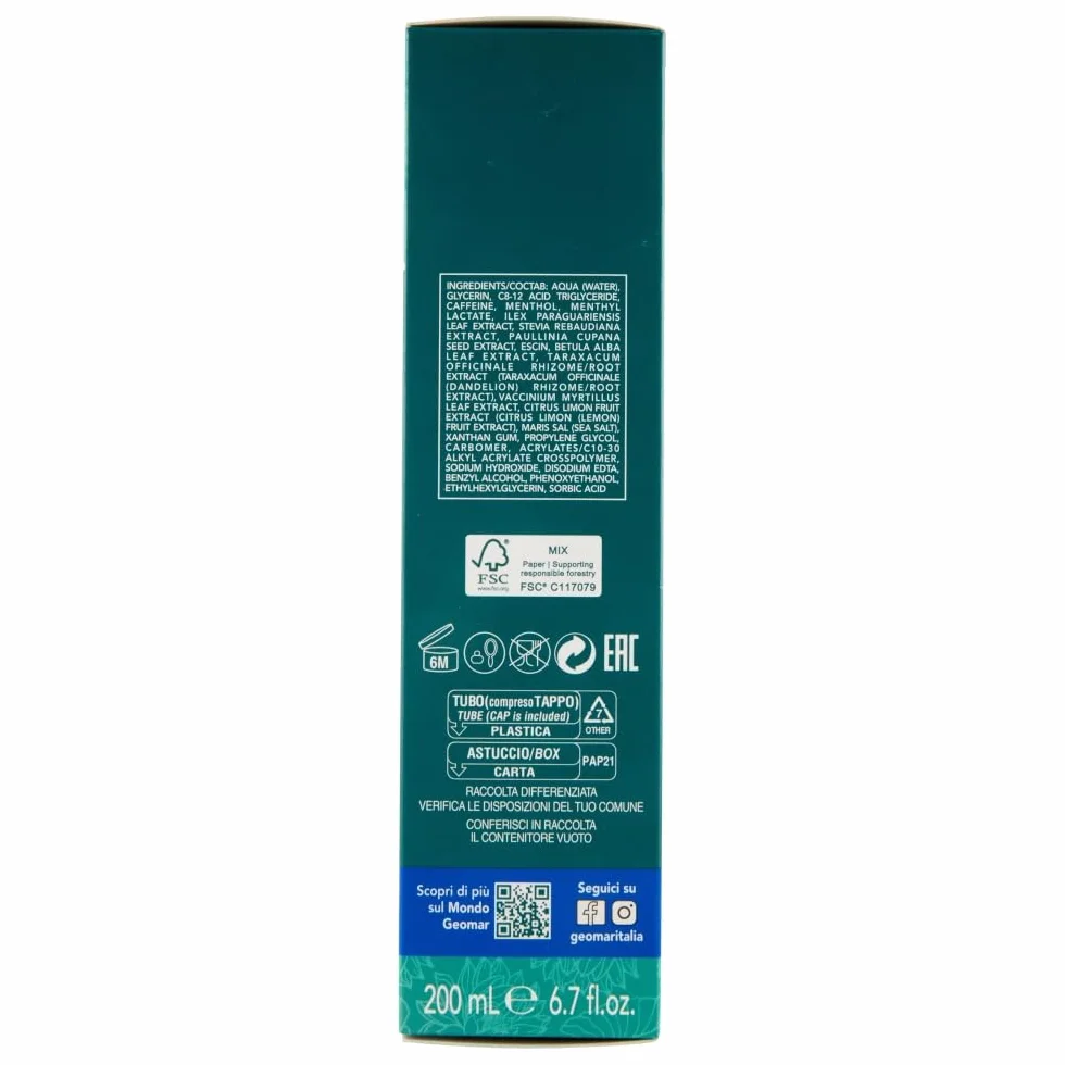GEOMAR Gel Drenante de Efecto Frío contra Celulitis 200 ml