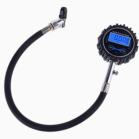 Manómetro Digital para neumáticos, Mandril de Aire Intercambiable de 200 PSI para Coches, Motocicletas, RV, SUV, camión, neumático de Bicicleta