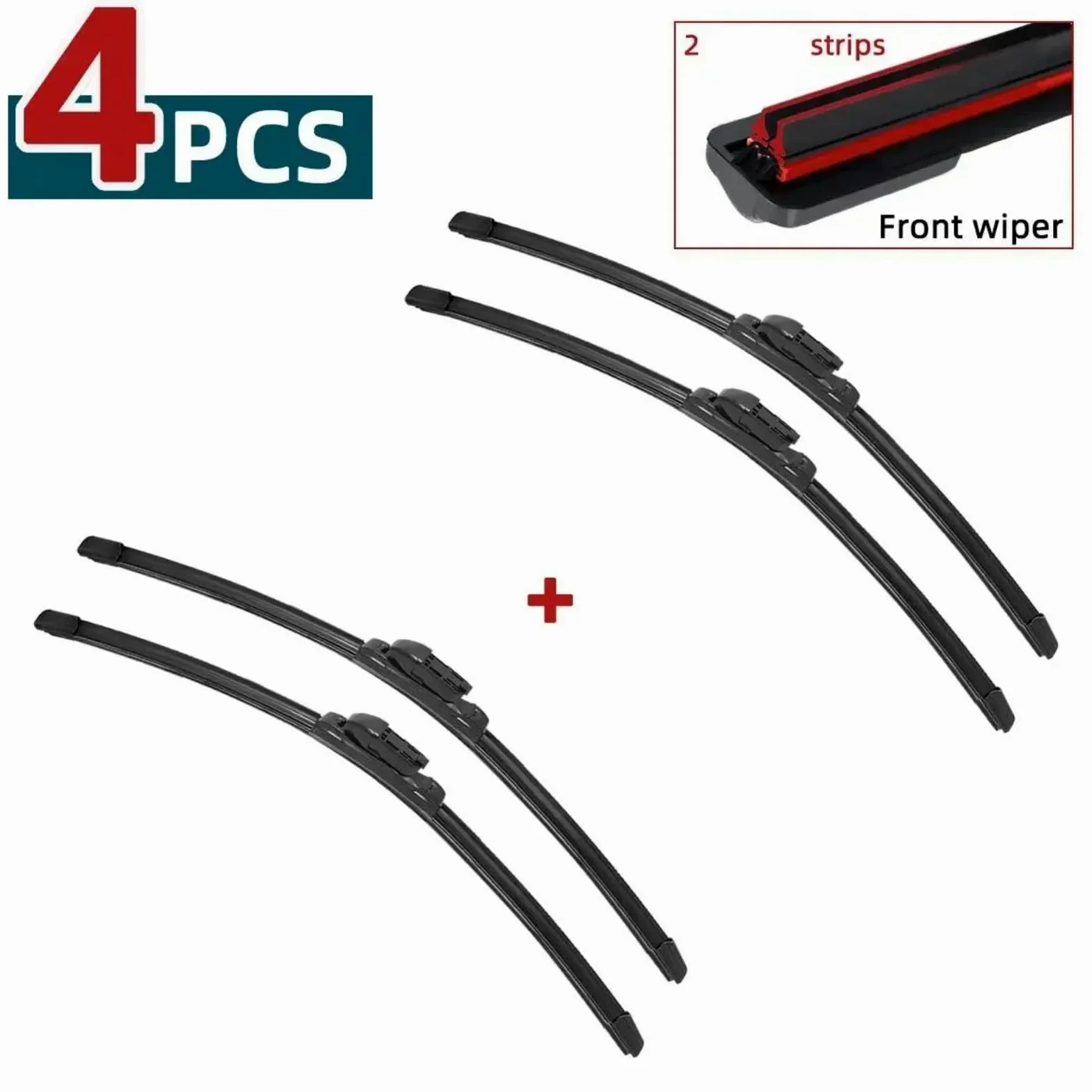 Escobilla coche Escobillas Limpiaparabrisas Dobles Para Opel Para Astra J GTC 2009 2010 2011 2012 2013 2014 2015 Delantero Y Trasero Accesorios | 4pcs