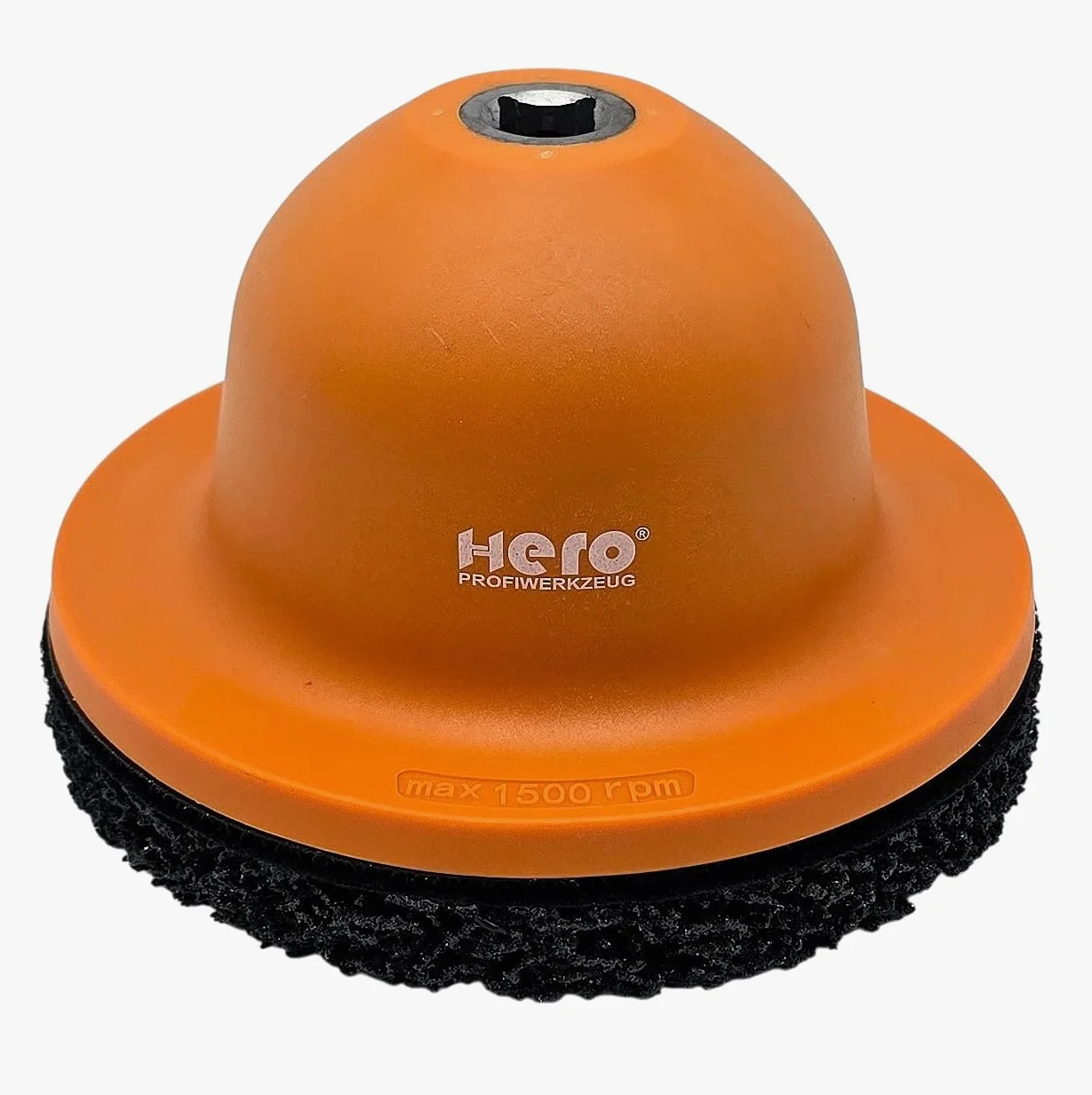 Hero Profi - Lijadora de cubo de rueda (1/2", disco de limpieza, 150 mm, cabezal de bola, limpiador para lijadora de ollas/llave de impacto para eliminar el óxido de los cubos de ruedas)