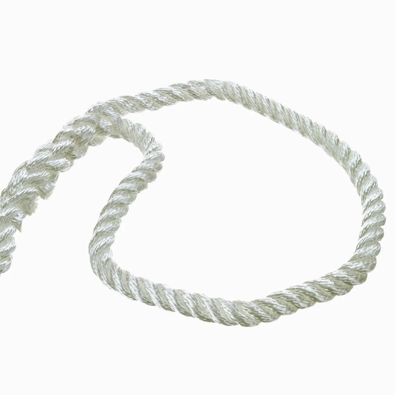 Seachoice 50-42601 Cabo Amarre Nylon, 3 Filamentos, Color Blanco, 16 mm x 7,6 M