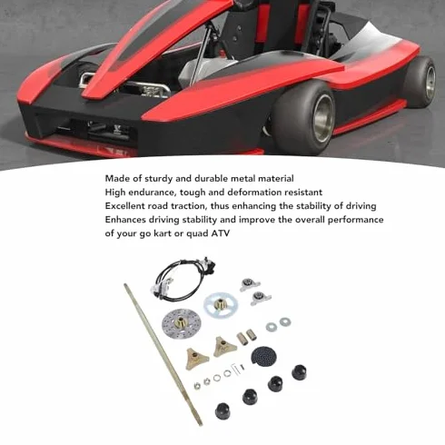Kit de Eje Trasero Directo para Go Kart, Kit de Mejora de Rendimiento Robusto para Quads ATV, Reemplazo de 29 Pulgadas de Ruedas de Metal con Cubos