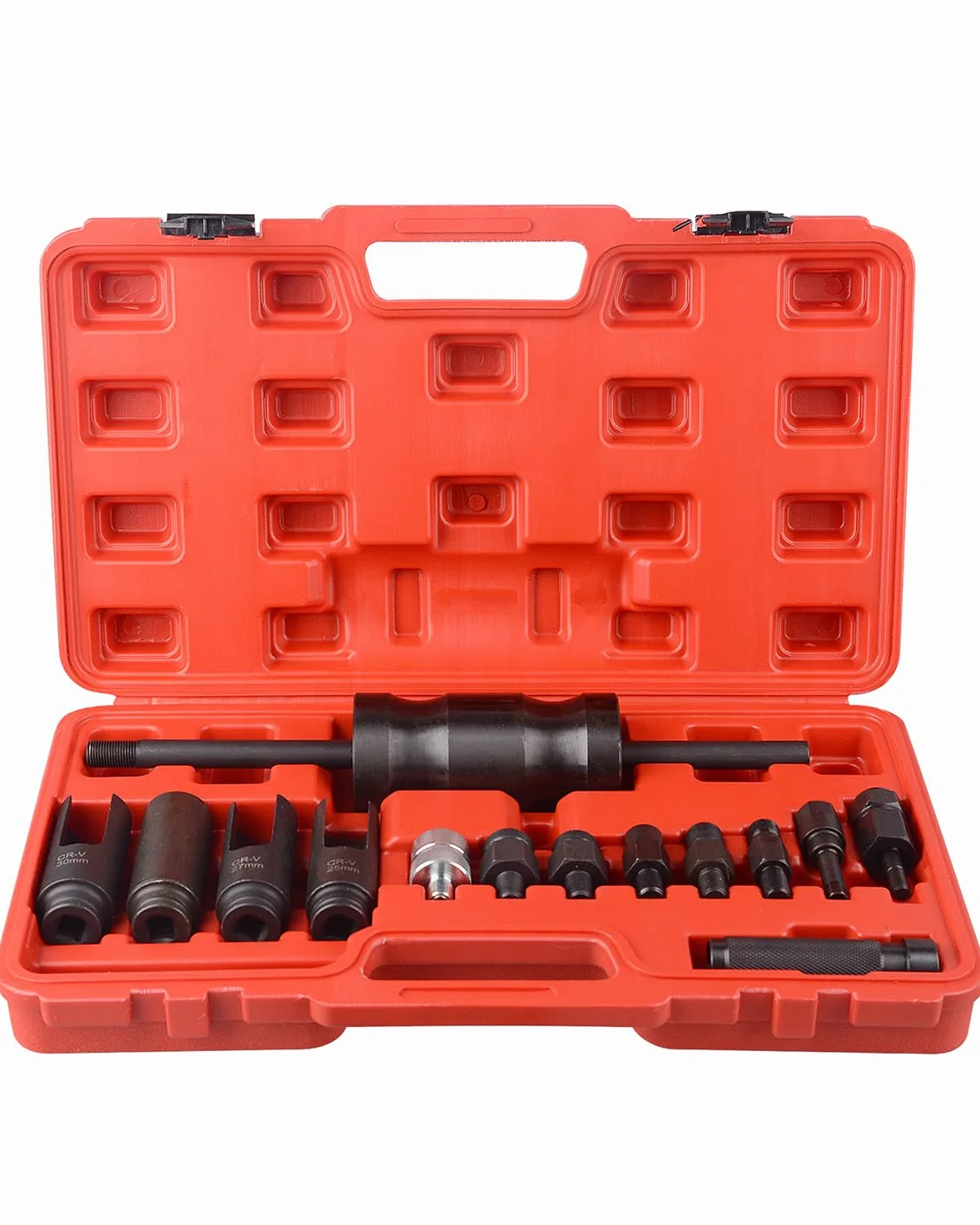 DAYUAN 14 Piezas Herramienta Extractor de Inyección, Juego Extractor de Inyectores CDI Extractor de Inyectores Diésel Compatible con Bosch Delphi Deso Siemens