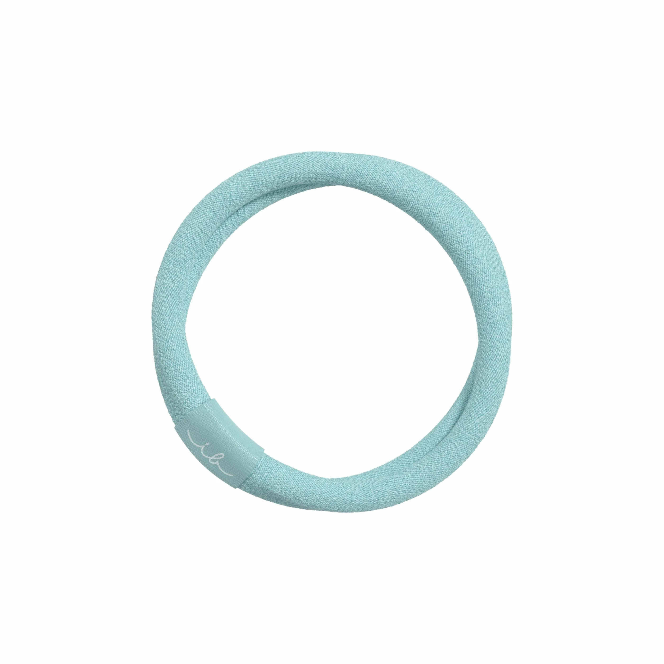 invisibobble BEAUTIES Bebé Azul (4 piezas) – Ligas trenzadas azul y verde – Espirales para cola o pulsera – Sujeción suave cabello fino