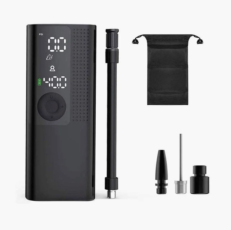 Neumático del portátil - 120 PSI Bomba de Bicicletas Aire Compresor Inflater, Bomba de Aire con Manómetro Digital de luz LED, for el Coche y Otros Inflables