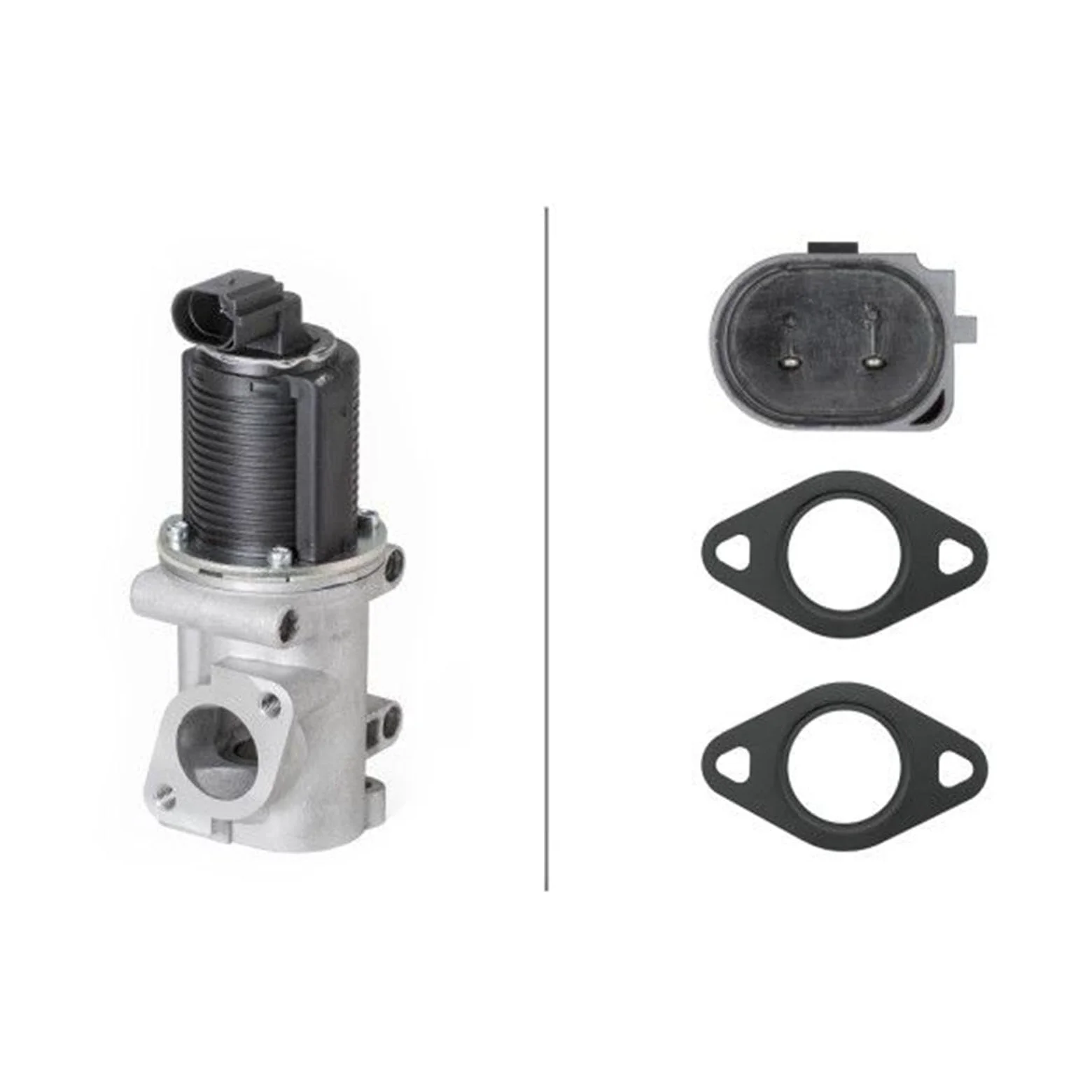 HELLA 6NU 010 171-541 Válvula EGR - electrónico - 2polos - con juntas