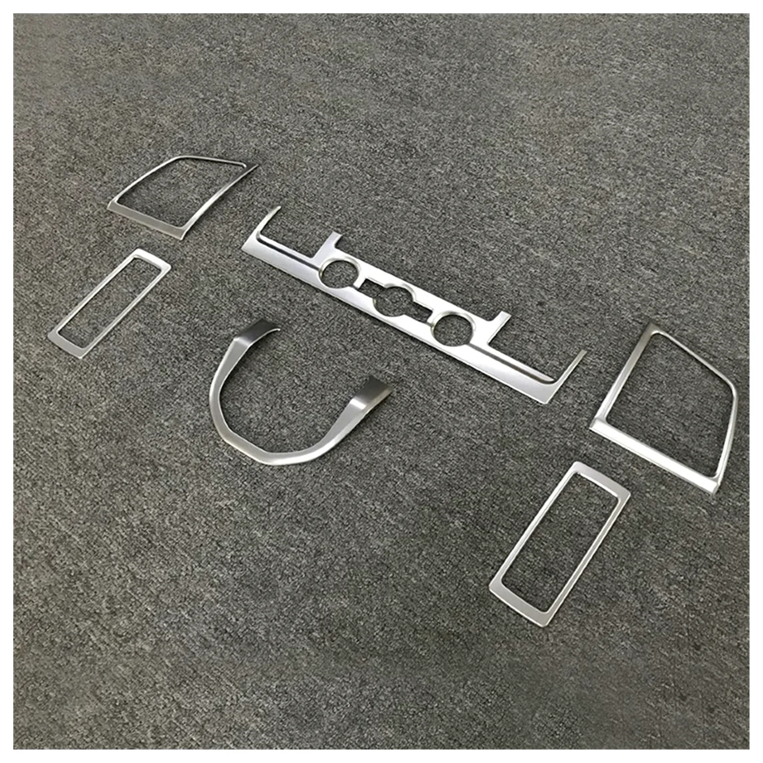 MENGKE Ajuste for Volkswagen Transporter (T6) Caravelle 2017 2018 2019 Set de bobholte de Acero Inoxidable Conjunto de Accesorios for automóviles Interior 6pcs