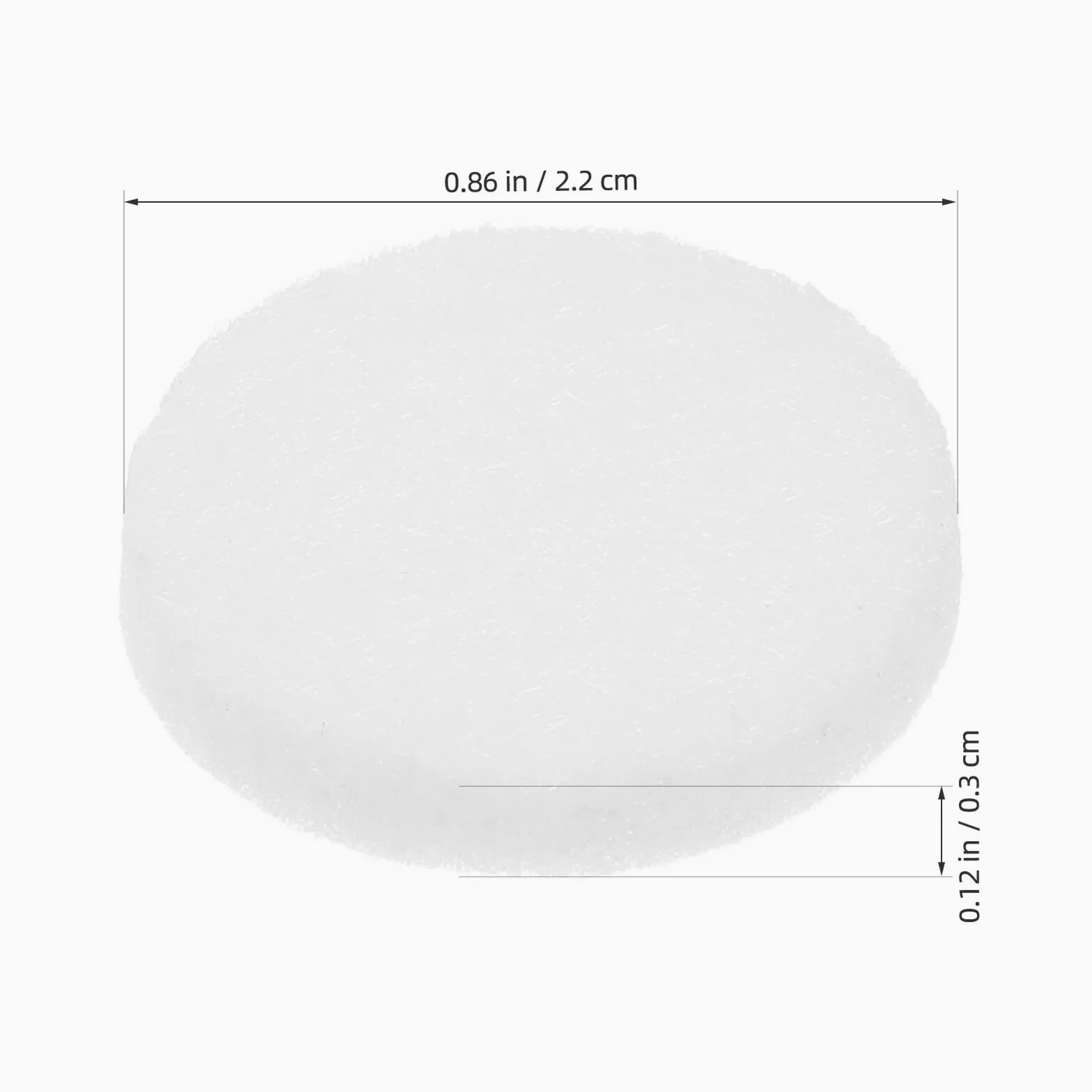 Almohadillas Aromáticas de Repuesto de Algodón Blanco 50 Piezas | Colgante de Aceites Esenciales y Medallón, Uso Collar de Aromaterapia, Formato Individual