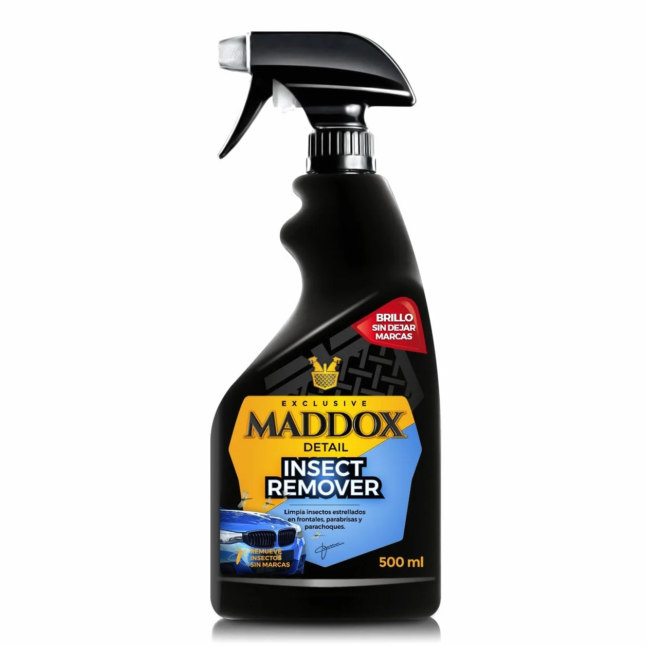 Maddox Detail - Quitainsectos Coche | Elimina Mosquitos e Insectos Incrustados sin Frotar | Limpia Mosquitos Coche y Manchas en Faros, Parabrisas y Parachoques | Insect Remover 500 ml