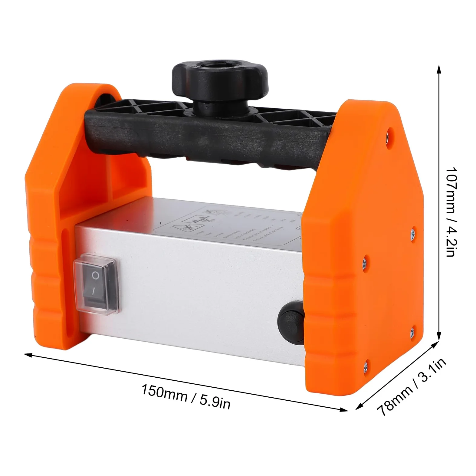 Srliya Luz LED de Inspección de Pared, Lámpara de Desarrollo de Pintor para Pintura de Paneles de Yeso, Aceptación de Pulido, Color Naranja (Enchufe europeo 100-240 V)