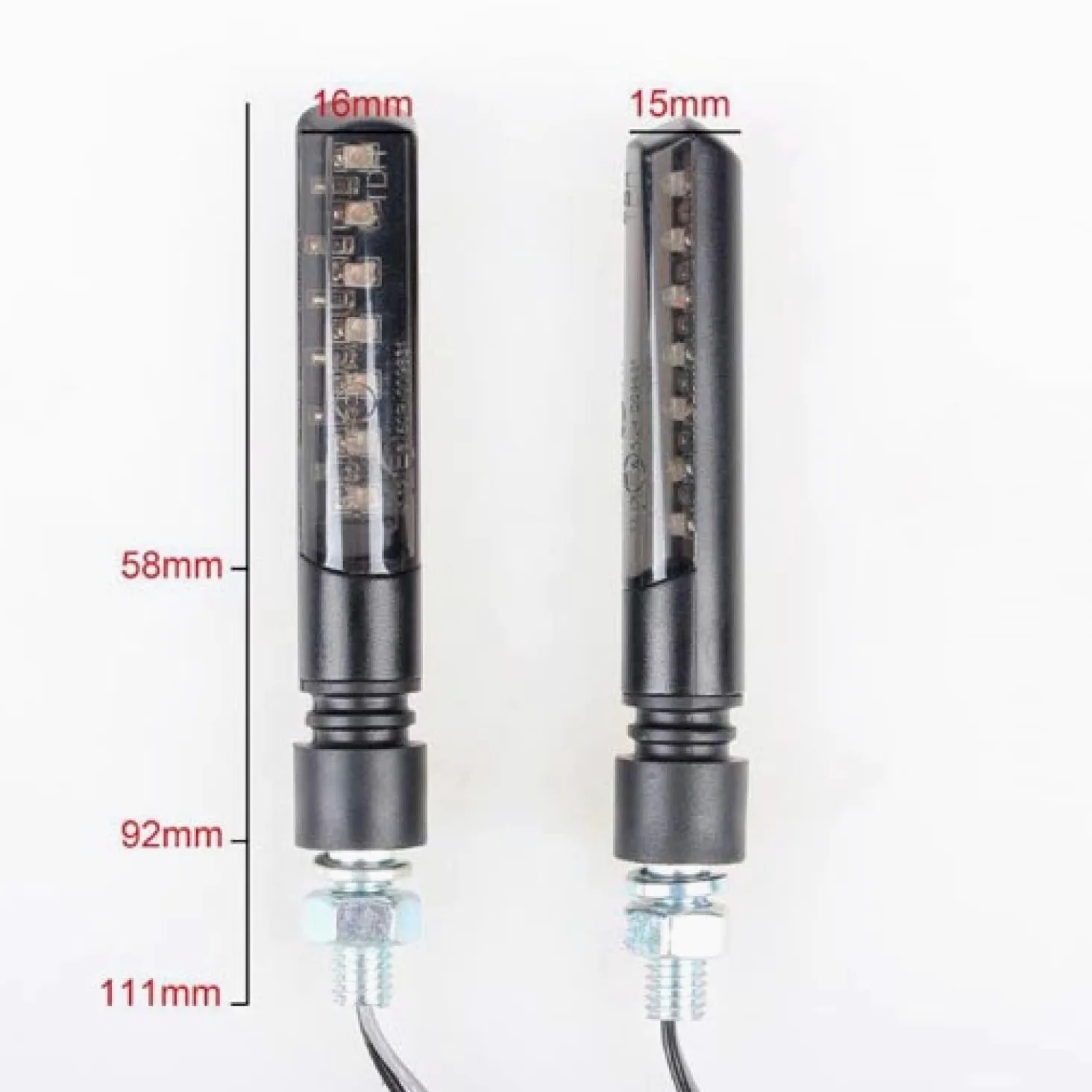 CLIGNOTANT BLACKWAY Supernova + LED SEQUENTE NEGRO (PR) - Homologue CE