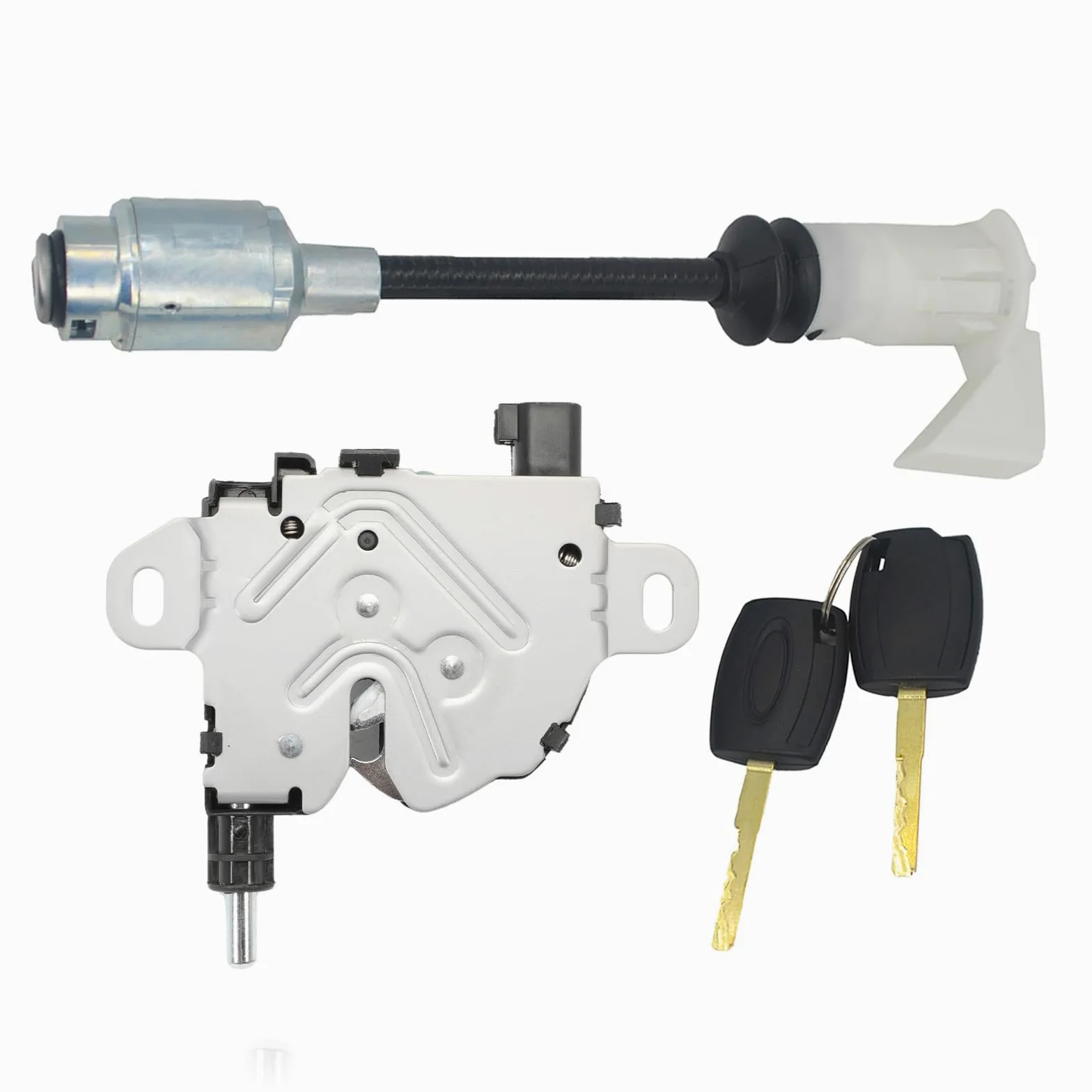 Pestillo de liberación de capó y bloqueo de capó compatible con Focus MK2, C-Max MK1, 1343577 3M5116700BC 3M5116700AC 24.8cm